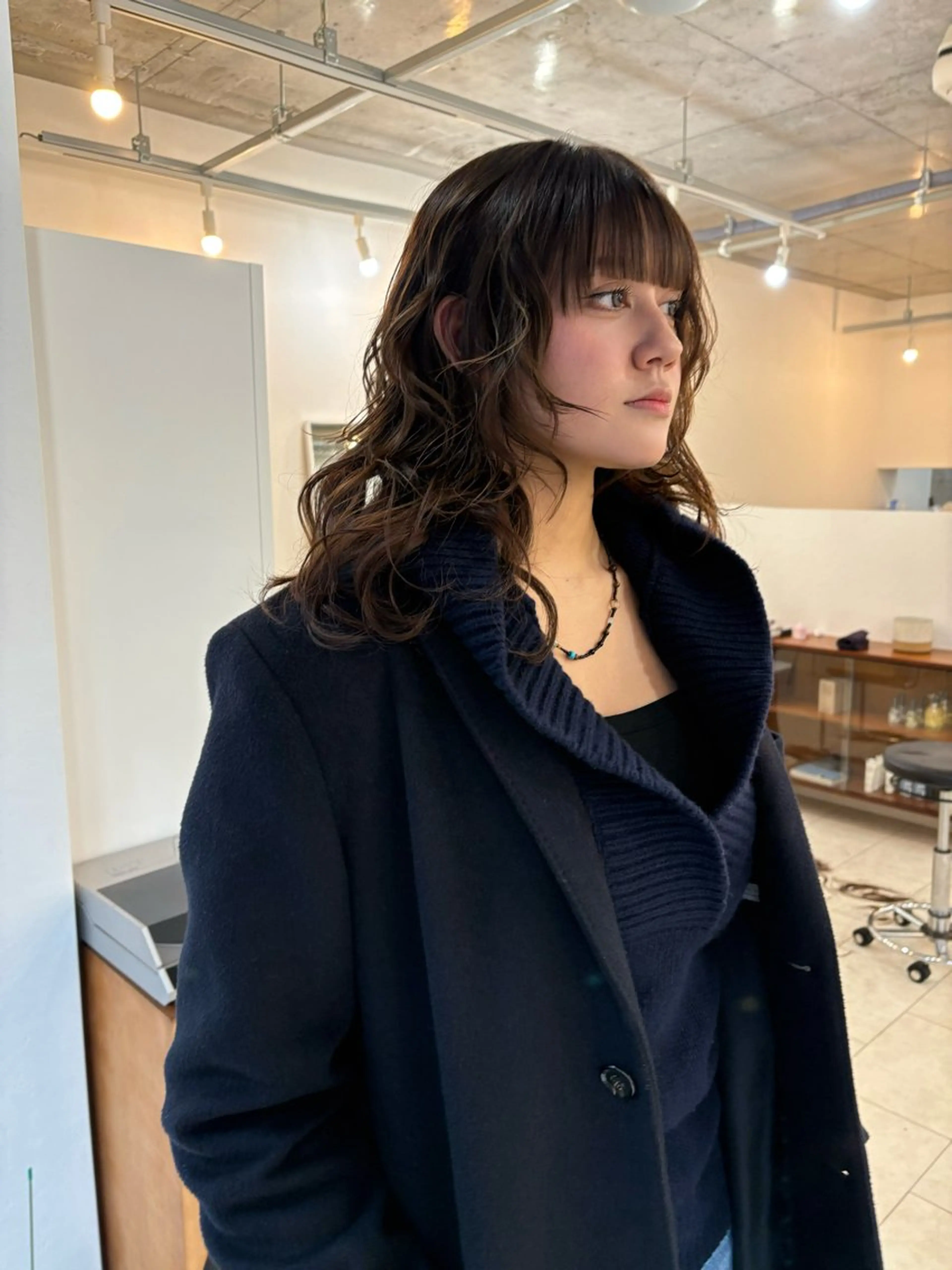 セミロング カット NOUN所属・eri kinjoのヘアスタイル