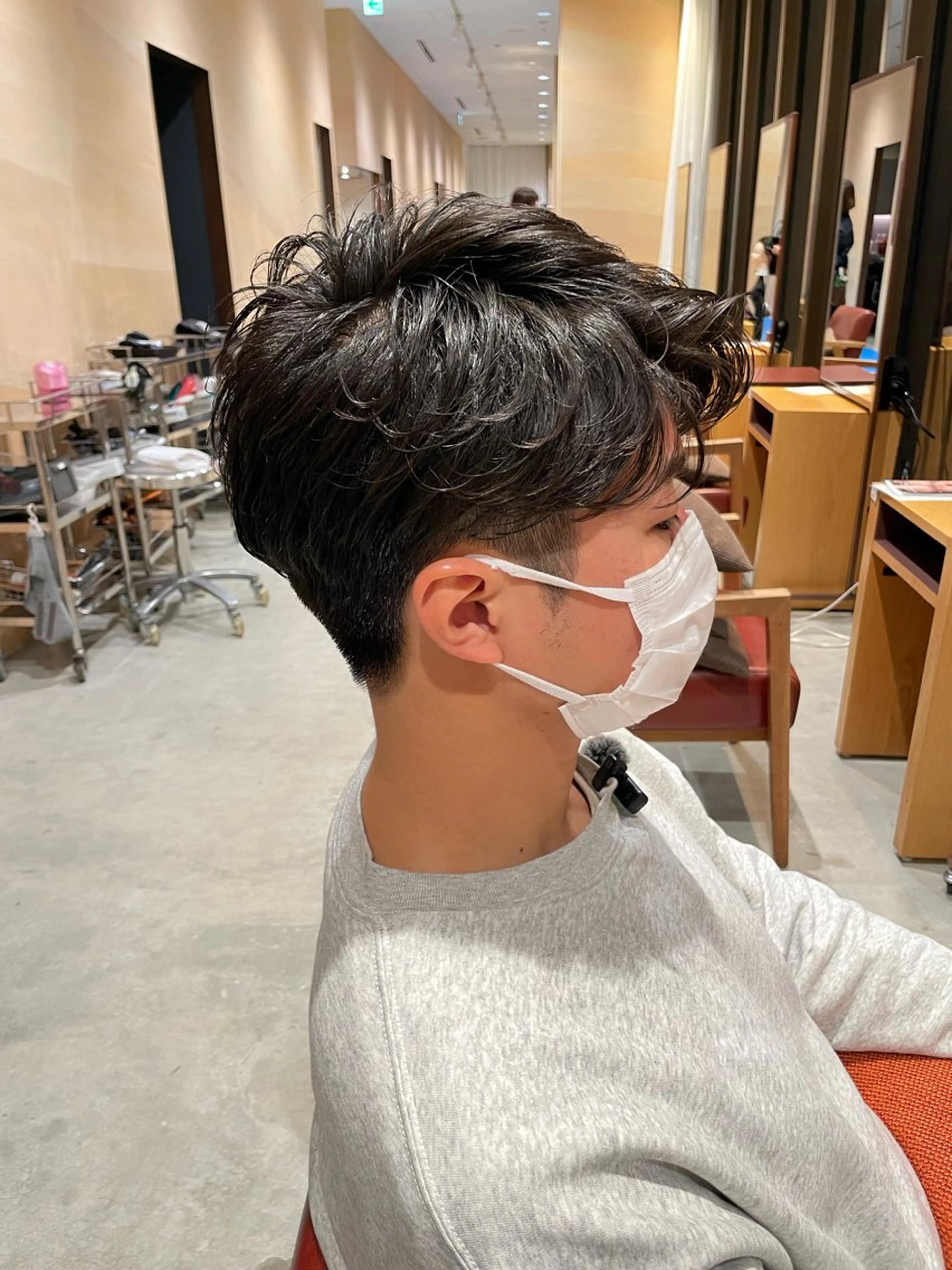 メンズ カット パーマ 箭内葉月/メンズ👔 ワンカールパーマのヘアスタイル