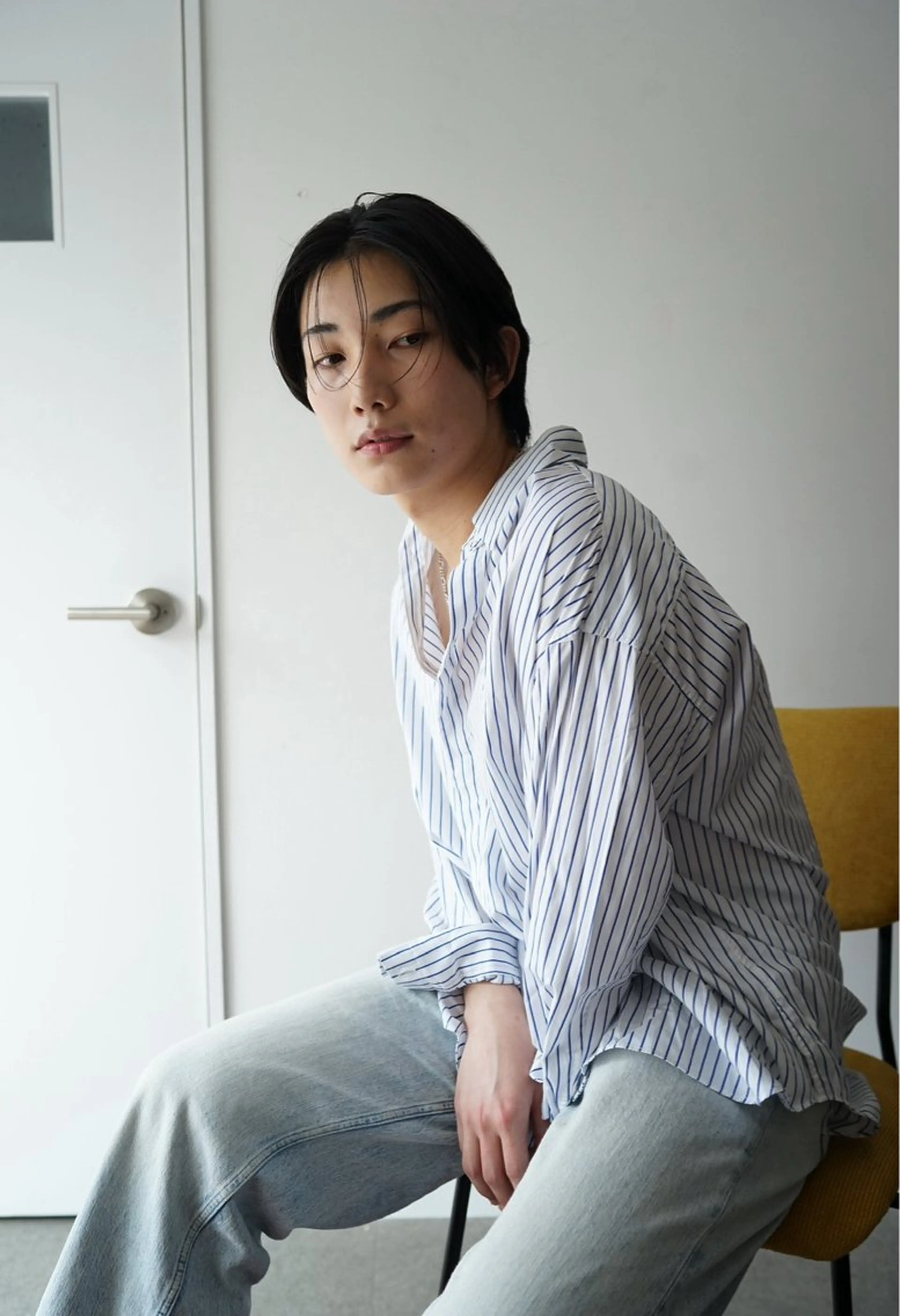 ミディアム メンズ 王道センターパート /GOUのヘアスタイル