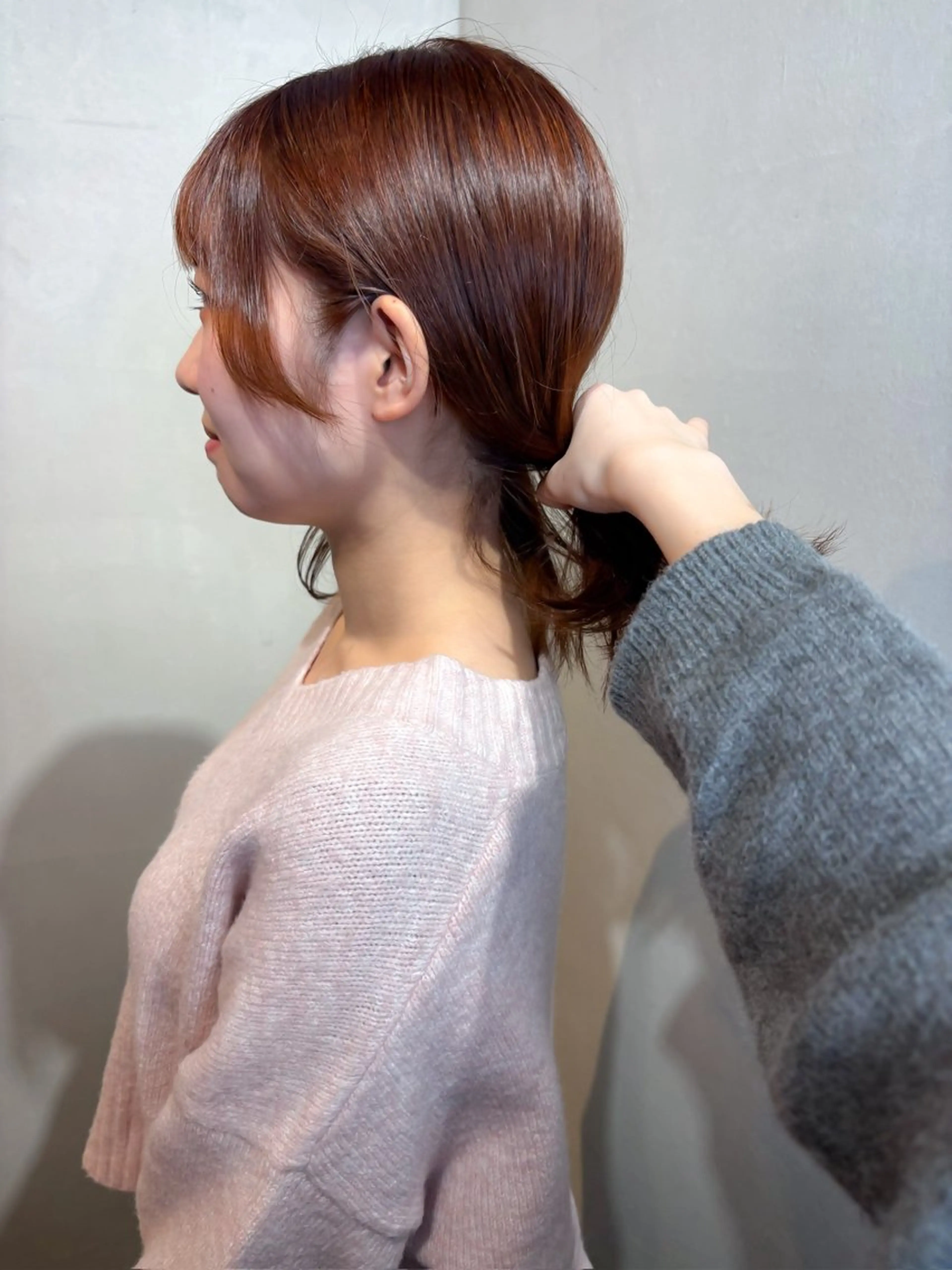 ミディアム カラー カット ヘアカラー トリートメント Aya/四条烏丸/ インナーカラーのヘアスタイル