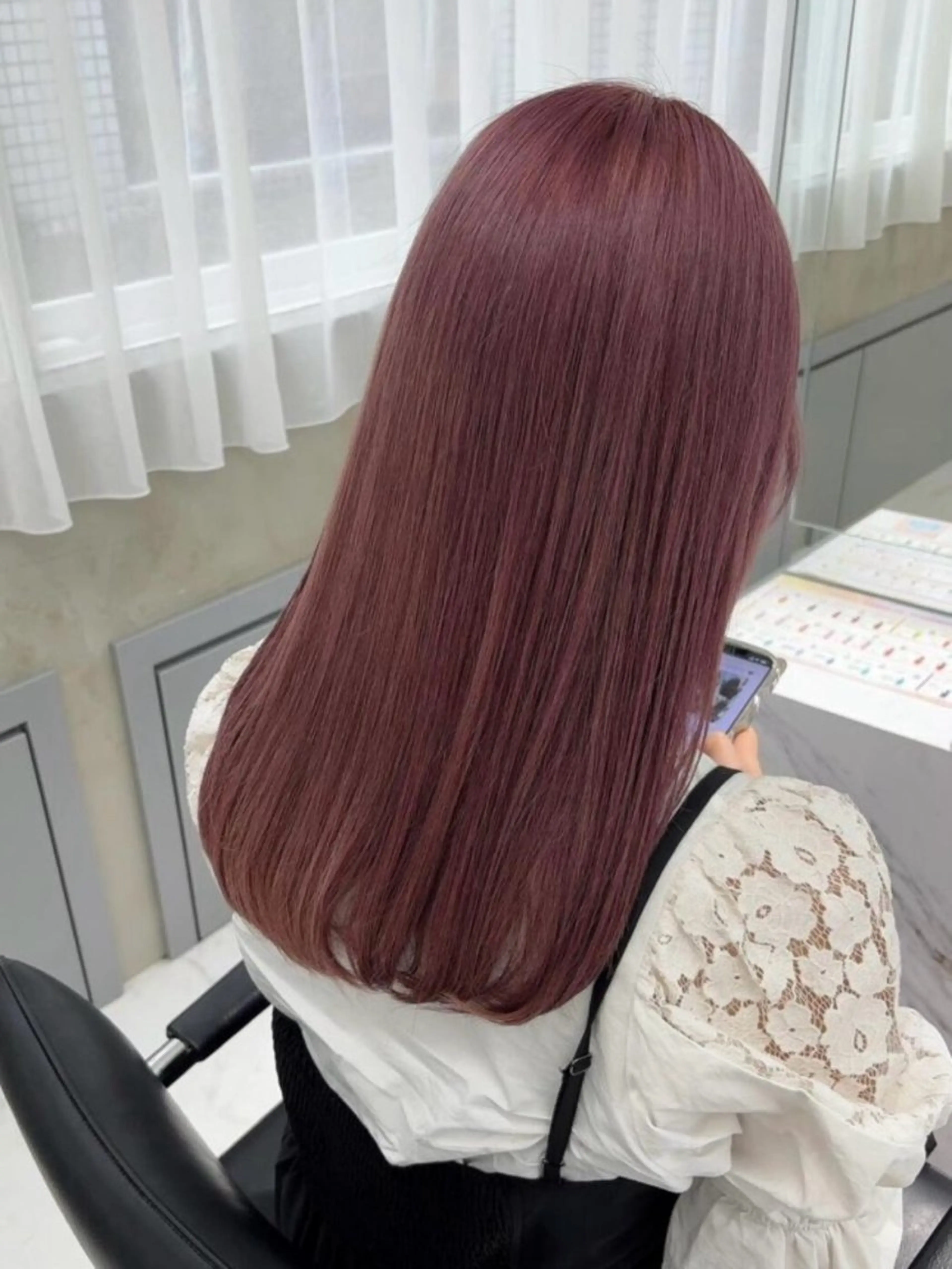 セミロング ヘアカラー ヘアセット sweep˖ ࣪⊹ ルカ┊ケアブリーチのヘアスタイル