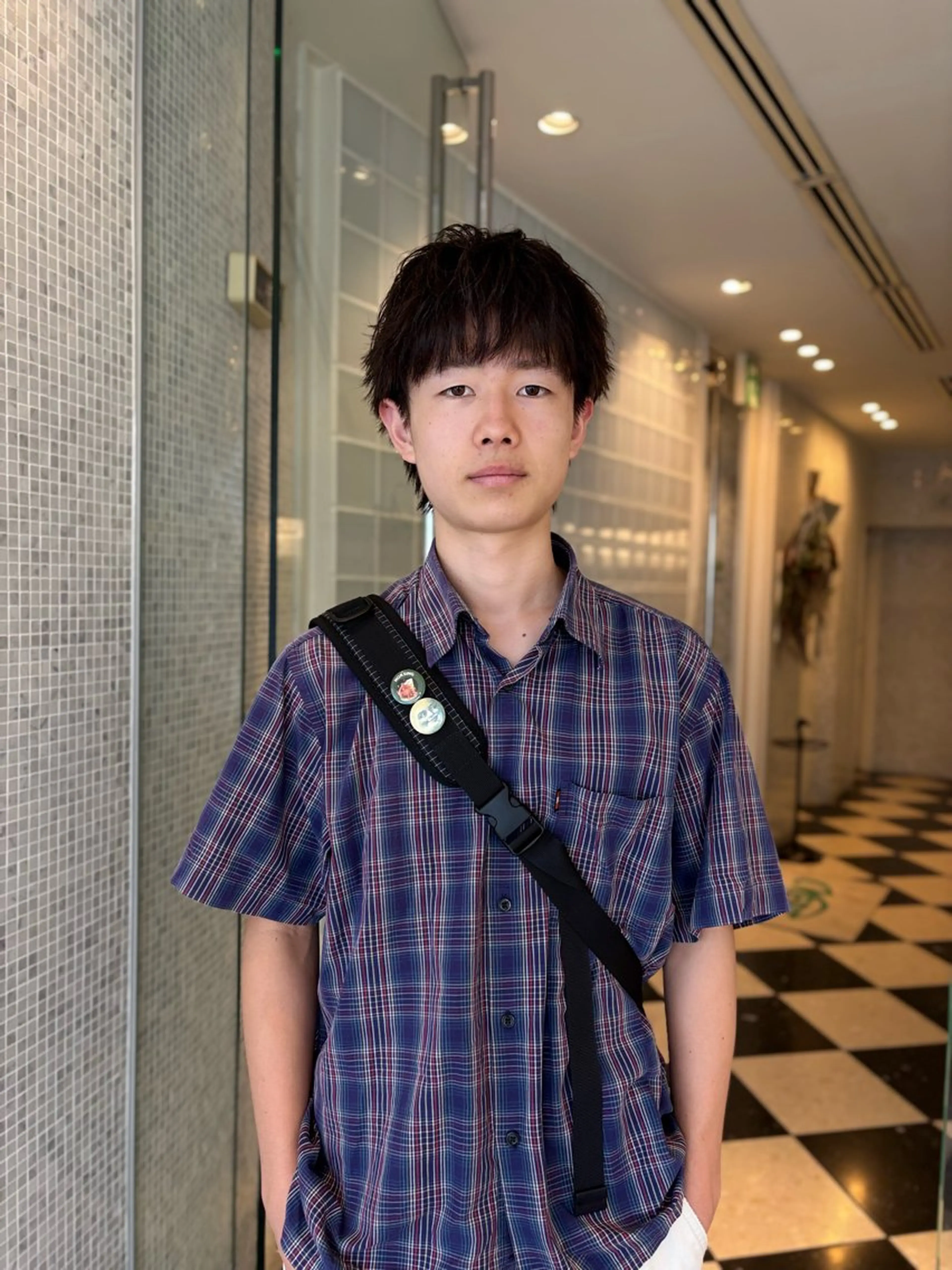 ショート カラー メンズ カット ヘアカラー トリートメント メンズパーマ/ブリー チ/motokiのヘアスタイル