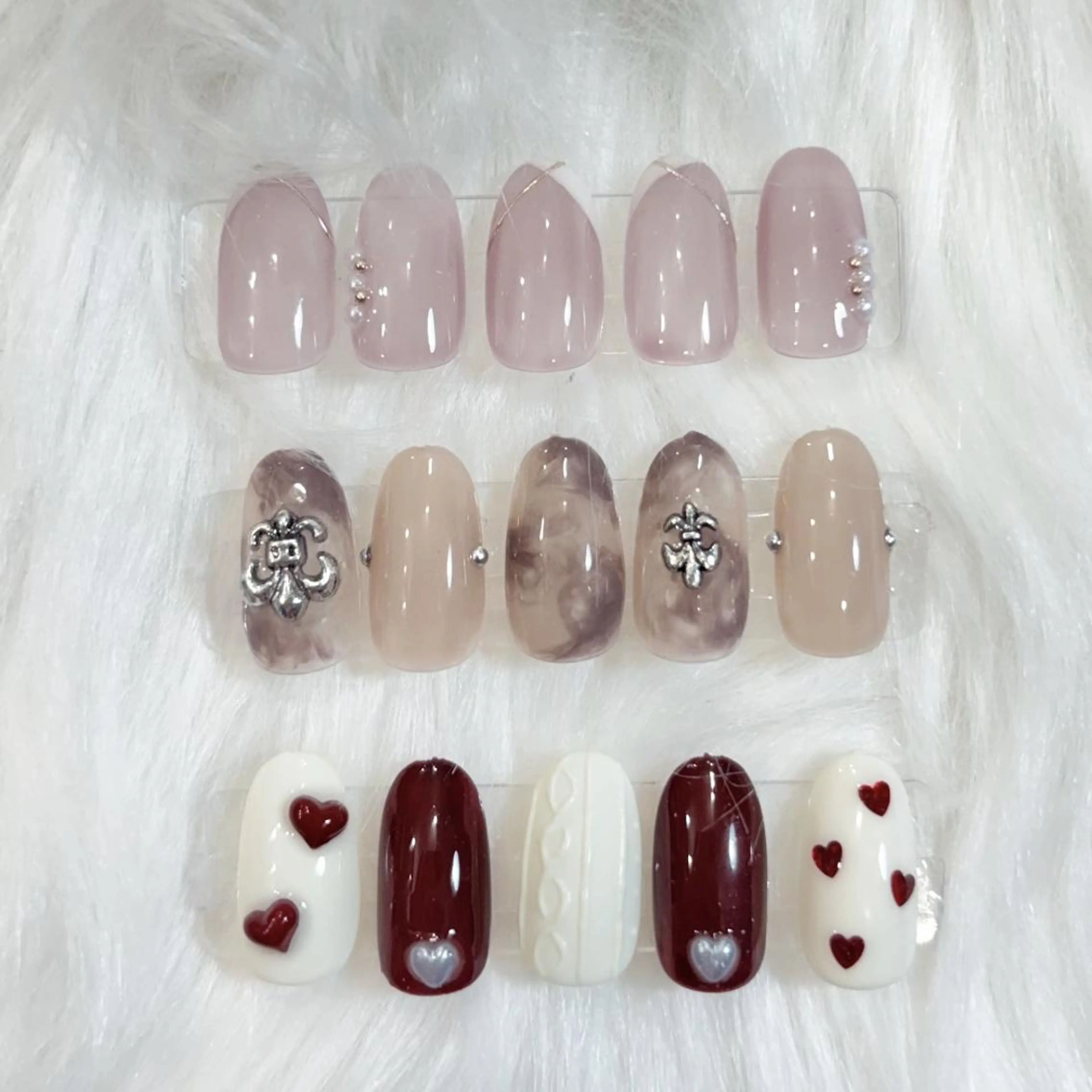 ネイル ハンドネイル 福ネイル スタッフのネイルデザイン