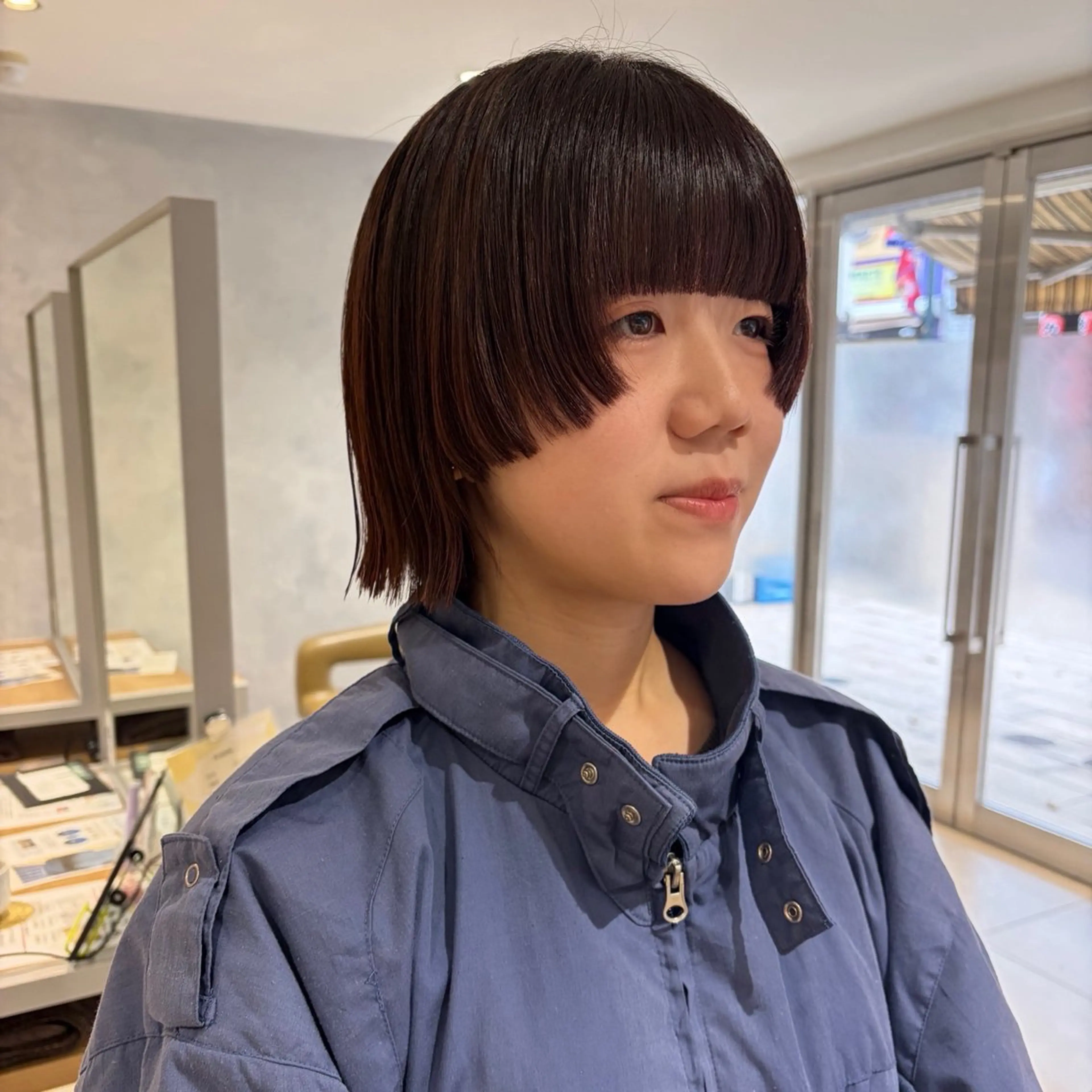 ショート カラー カット ヘアカラー 🦖ミニボブ/ボブ /MOEKA🦕のヘアスタイル