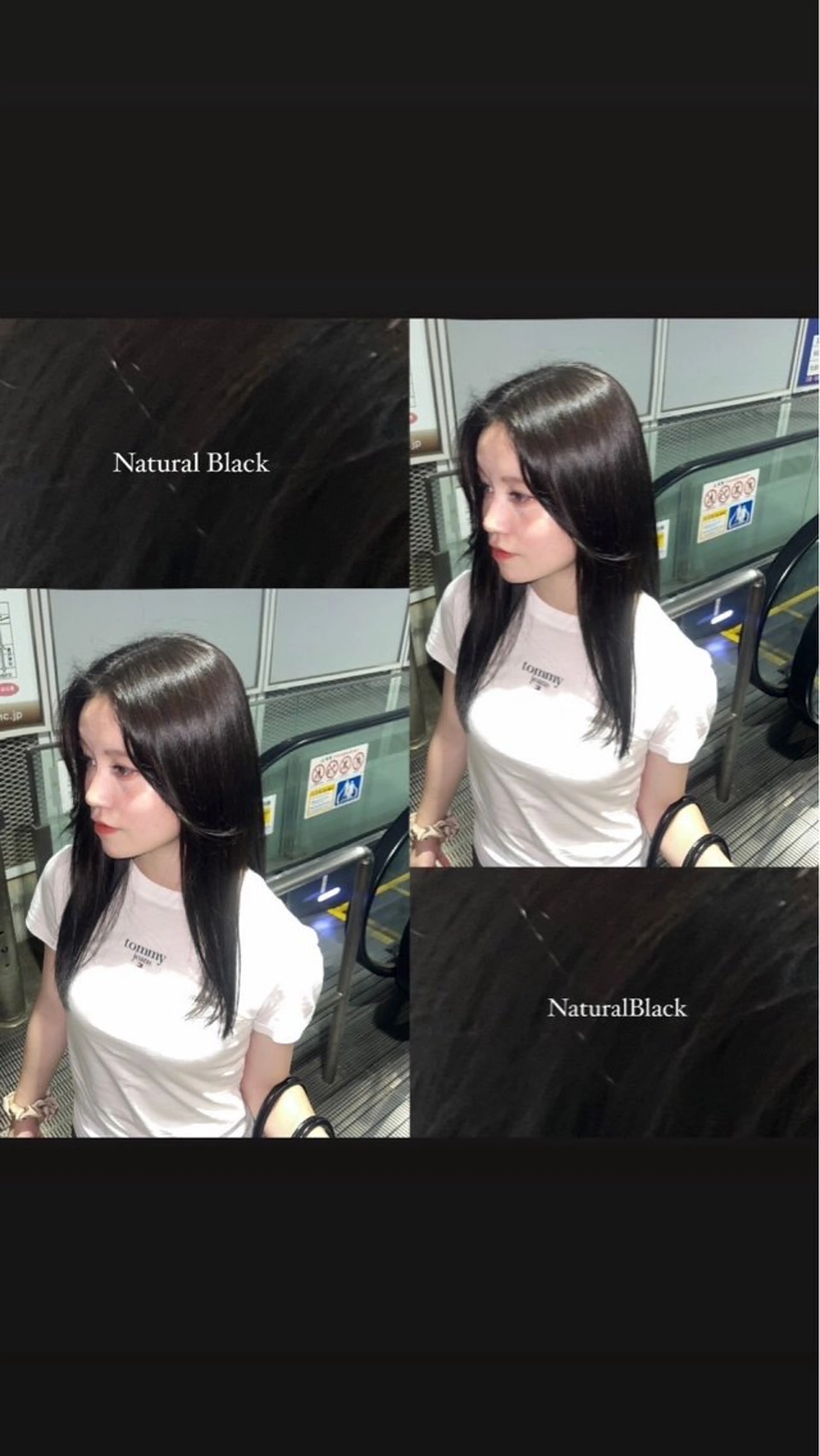 カラー 黒髪 透明感カラー VIALA自由が丘所属・🎀 ももかのヘアスタイル