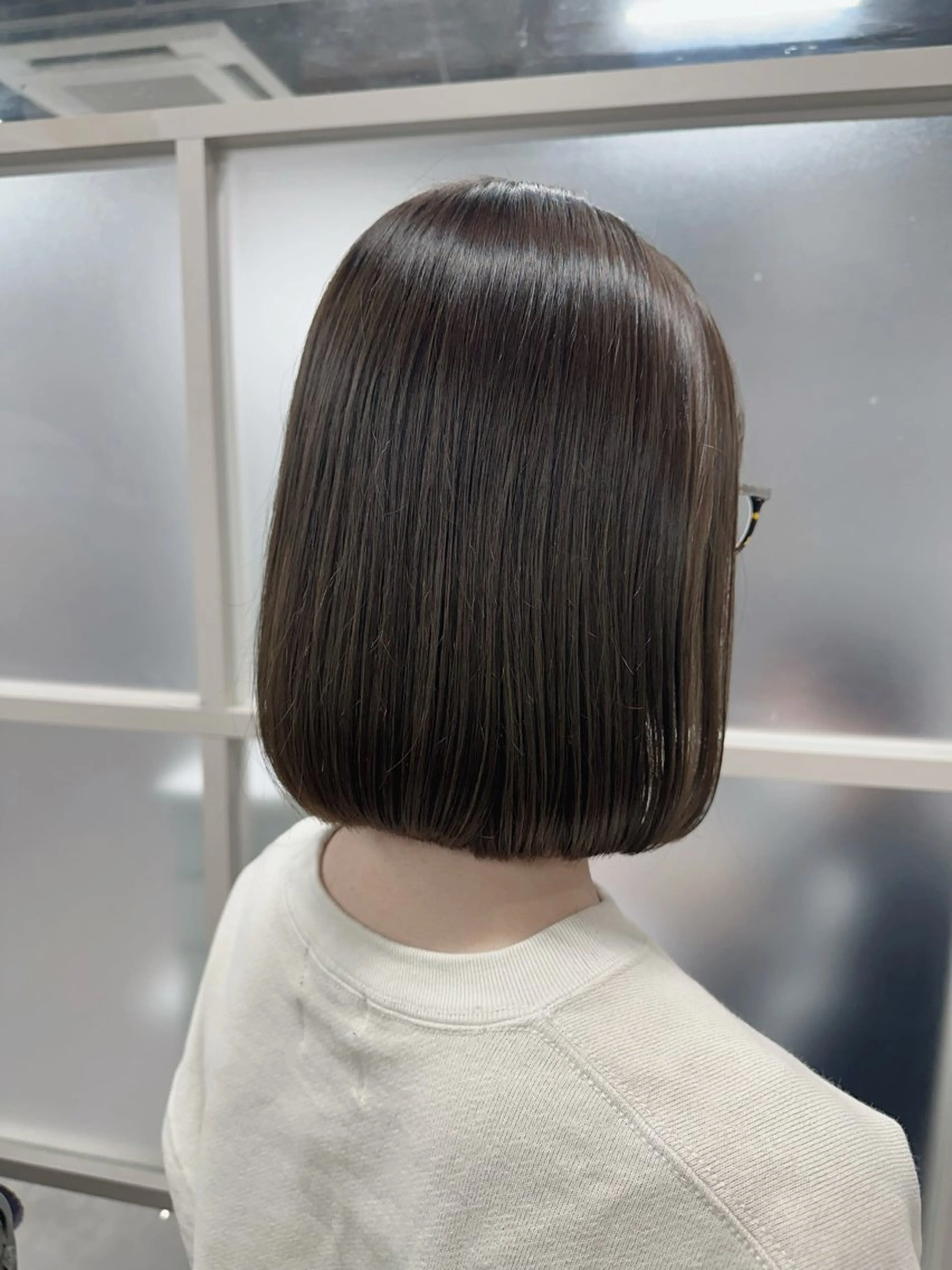 ミディアム ボブ カット ヘアカラー トリートメント タケダケイ /ショート/ボブのヘアスタイル