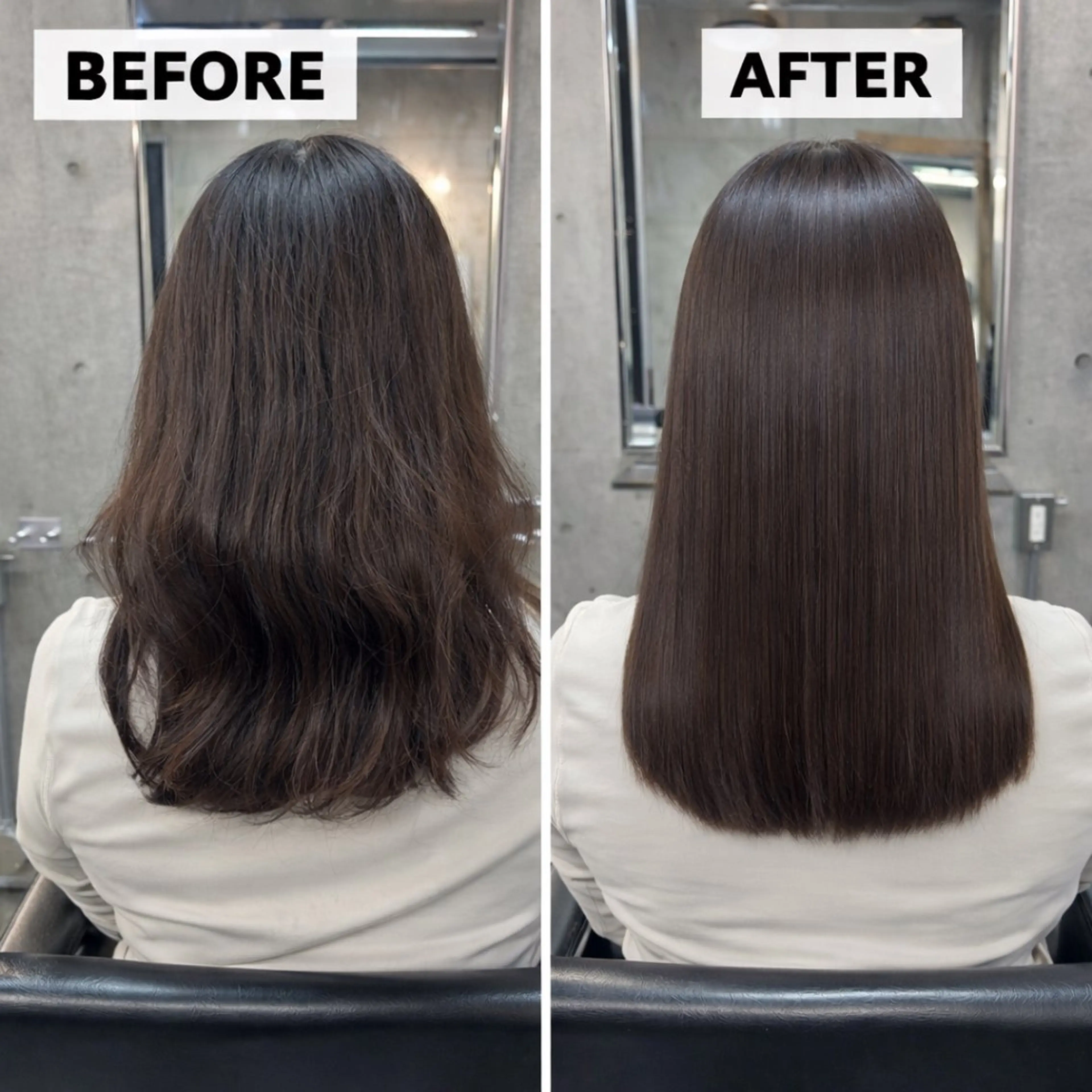 セミロング 縮毛矯正 縮毛矯正 トリートメント ONE EIGHTY 表参道所属・🫧髪質改善 縮毛矯正特化🫧中西のヘアスタイル