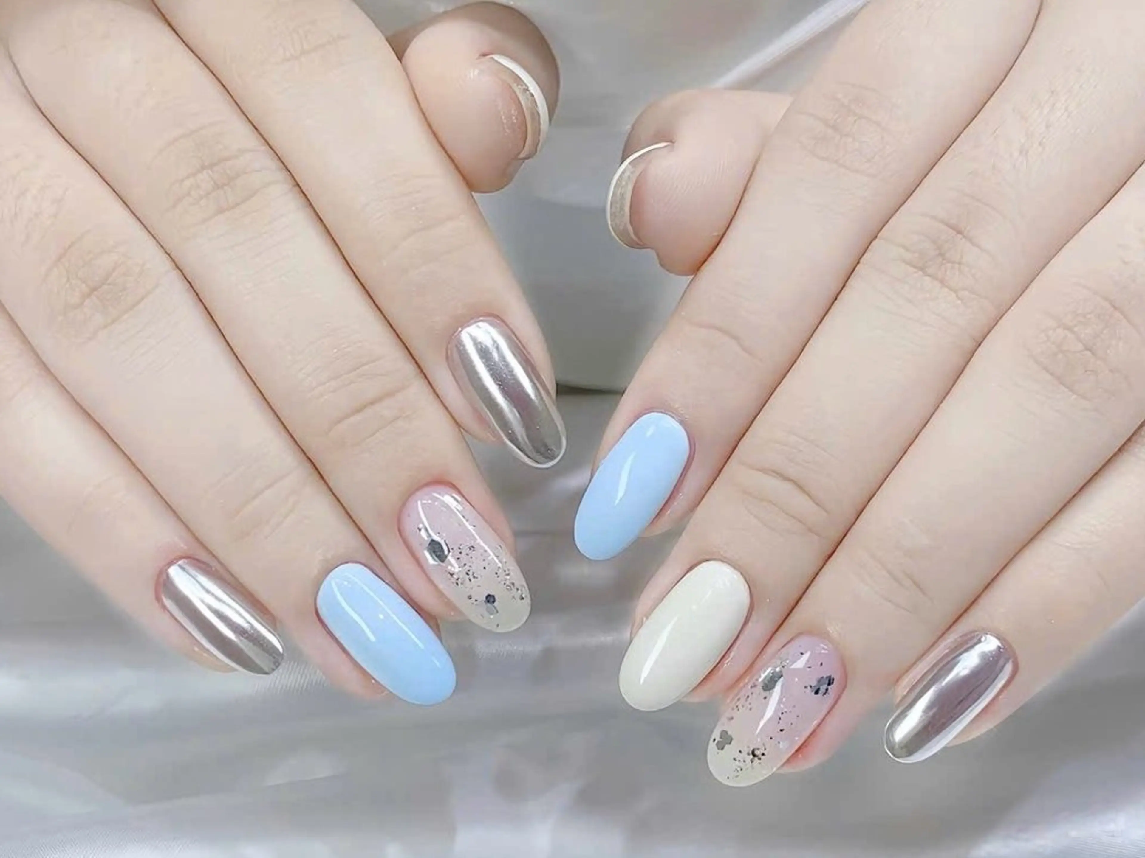 ネイル 長さ出し フットネイル ジェルネイル 韓国ネイル マグネットネイル YMT NailStudio所属・YMT NailStudioのネイルデザイン