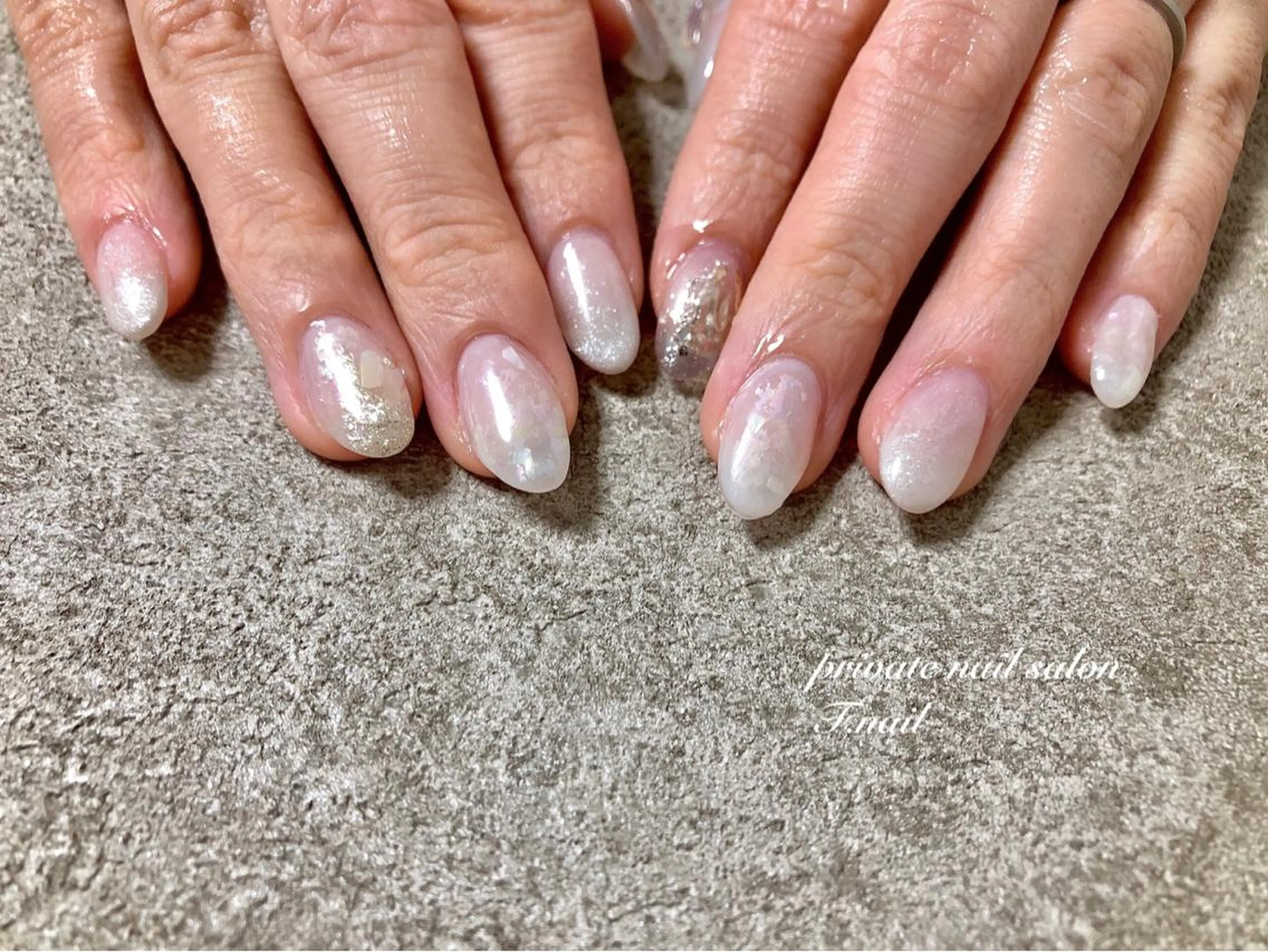 ネイル ブライダルネイル Private Nail Salon OK所属・FUKA ♡のネイルデザイン