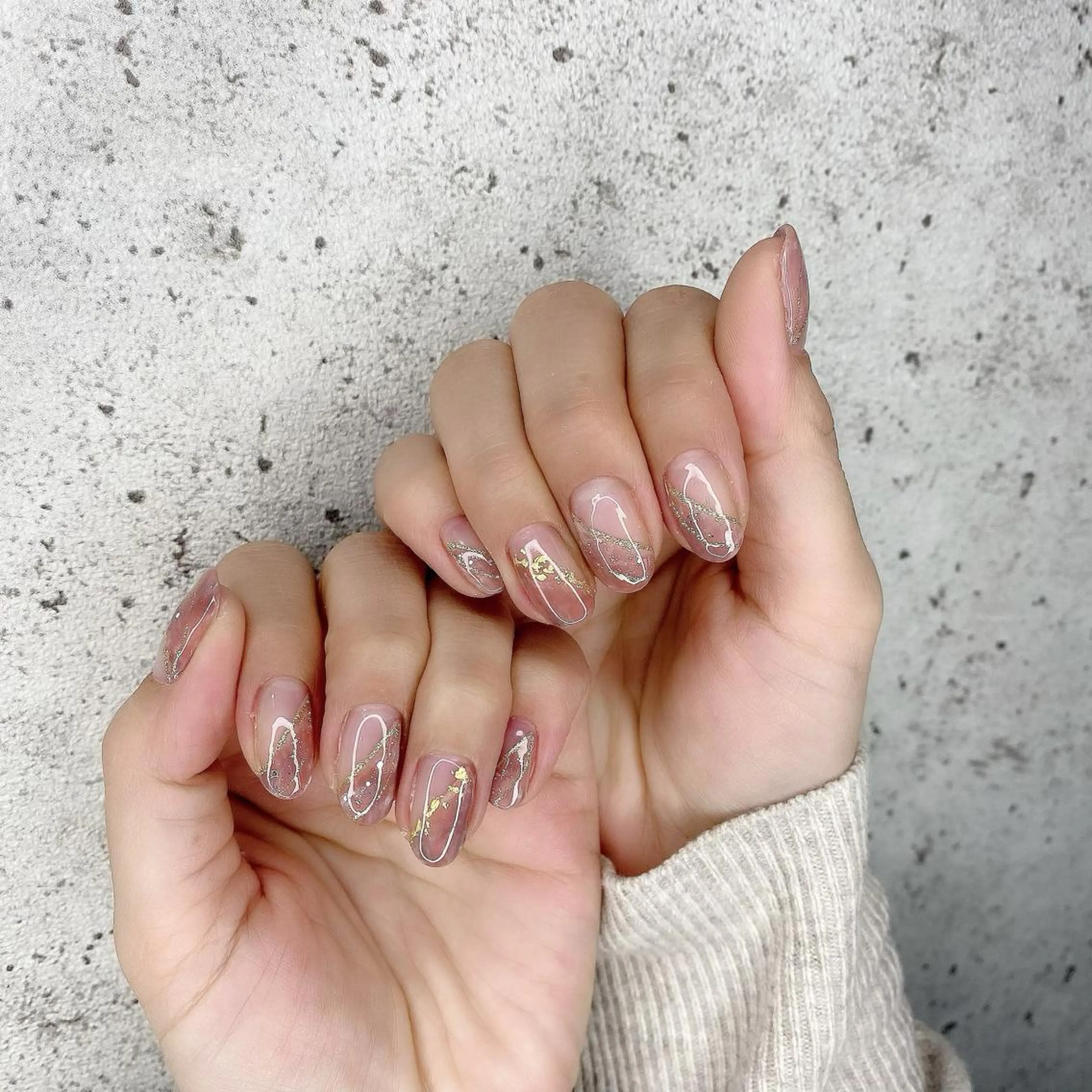 セミロング カラー パーマ ヘアアレンジ メンズ キッズ ネイル マツエク・マツパ Salon Ｋのネイルデザイン