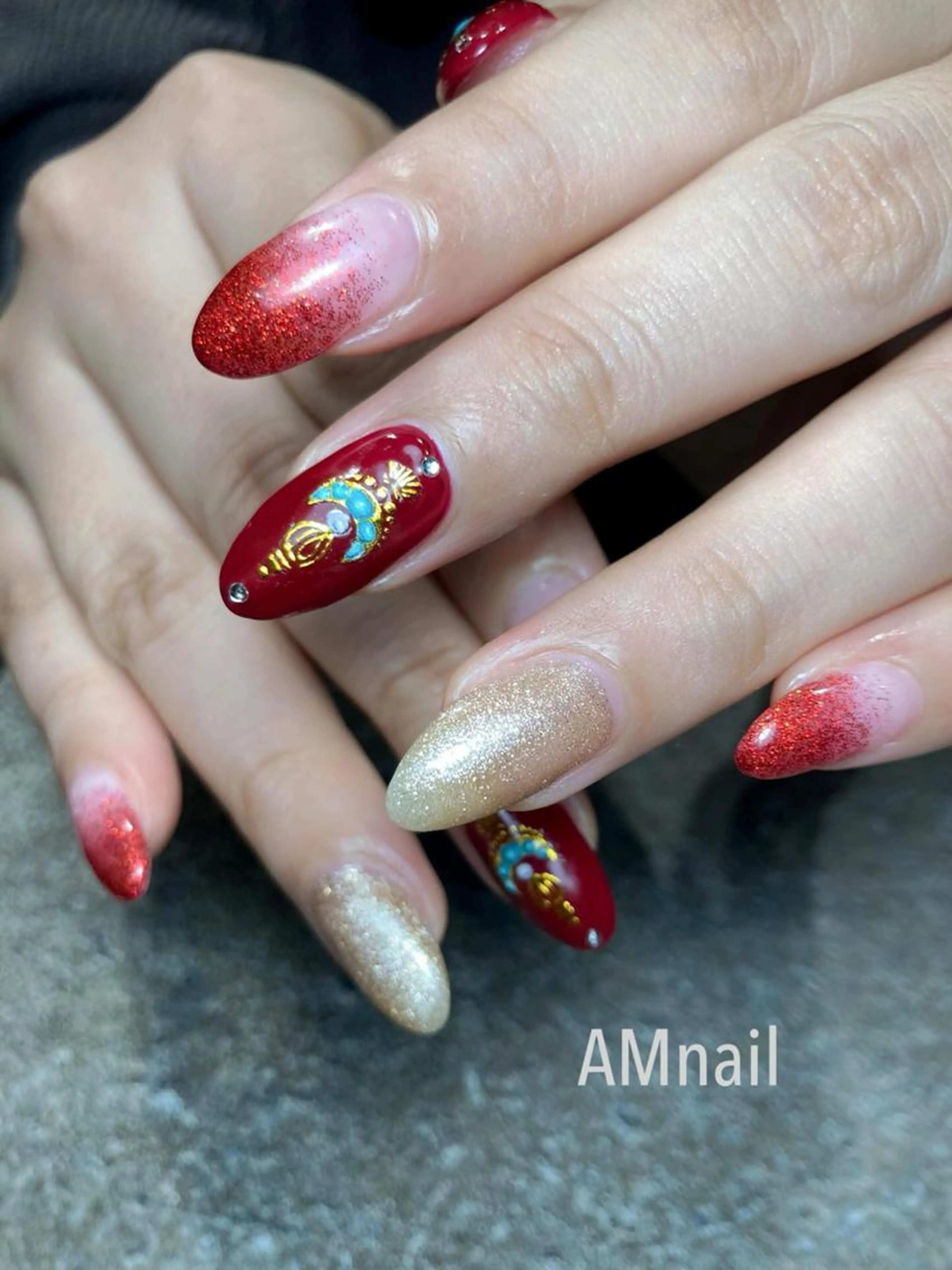 オフ無し【スカルプ】持ち込みネイルM《アート両手4～6本》150分 ¥13400～の写真