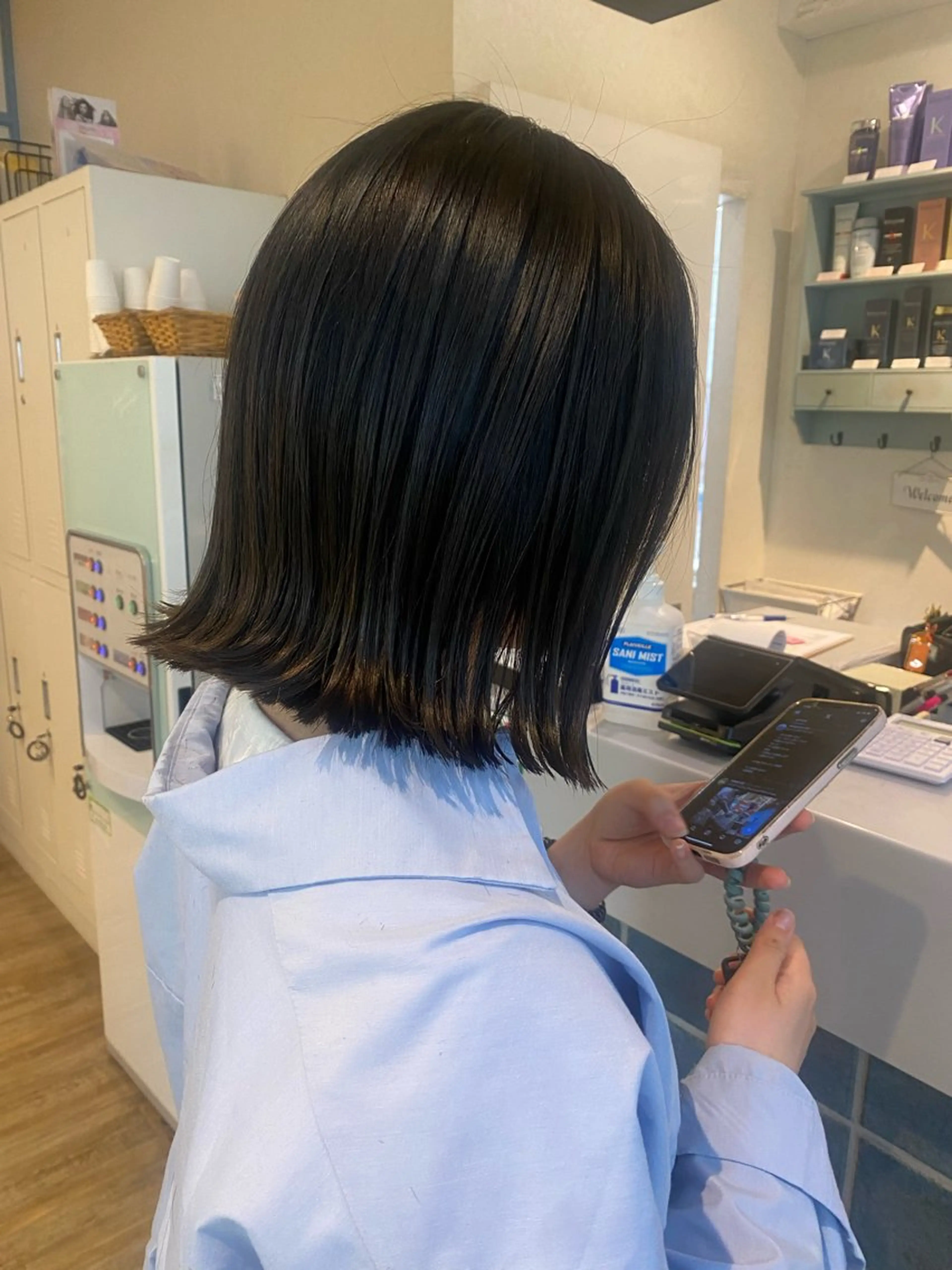 ［⭐️minimo限定⭐️］透明感カラー➕カット➕美容液トリートメントの写真