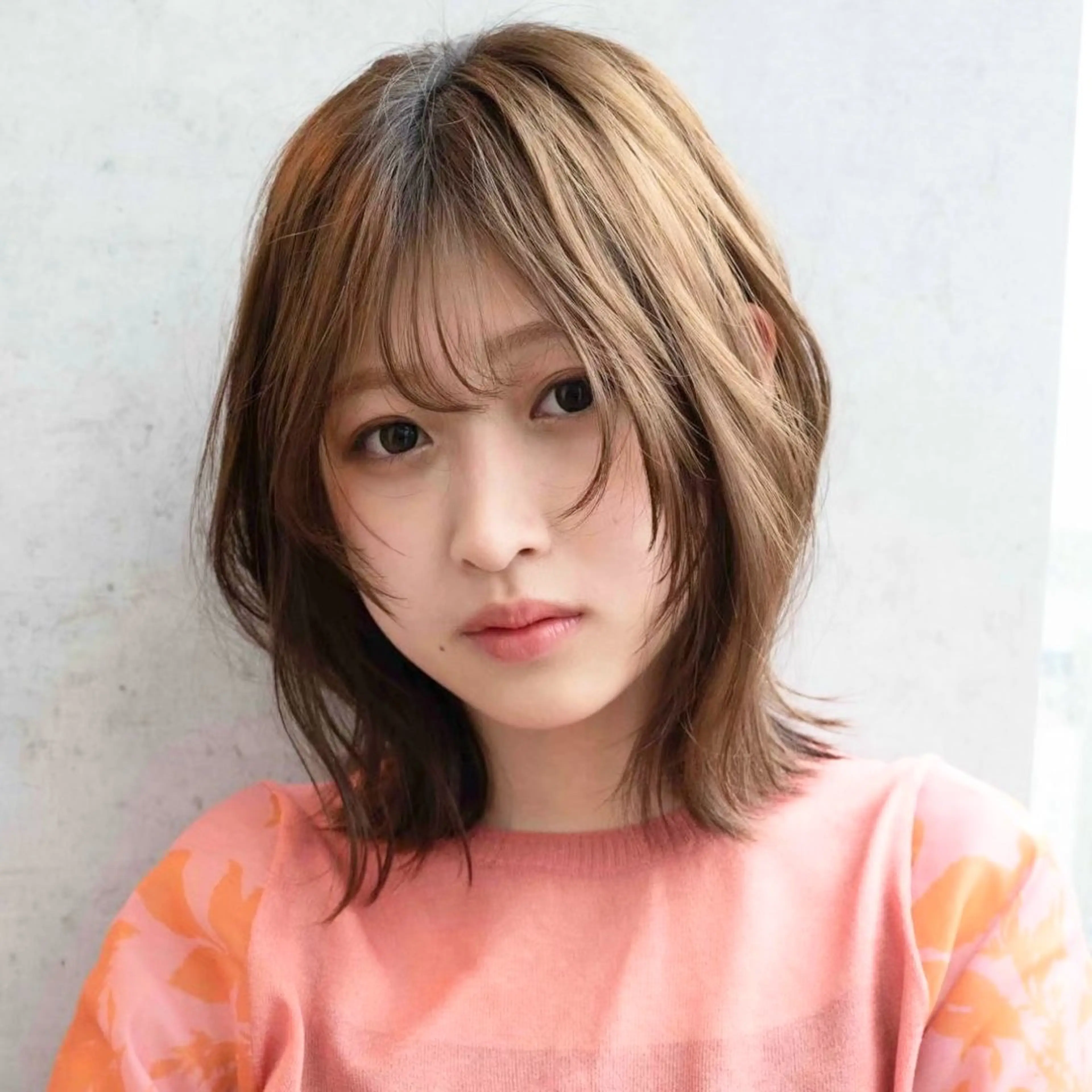 ミディアム ボブレイヤー ボブ レイヤーカット カット トリートメント レイヤー/くびれヘア /パーマ💚千琴のヘアスタイル