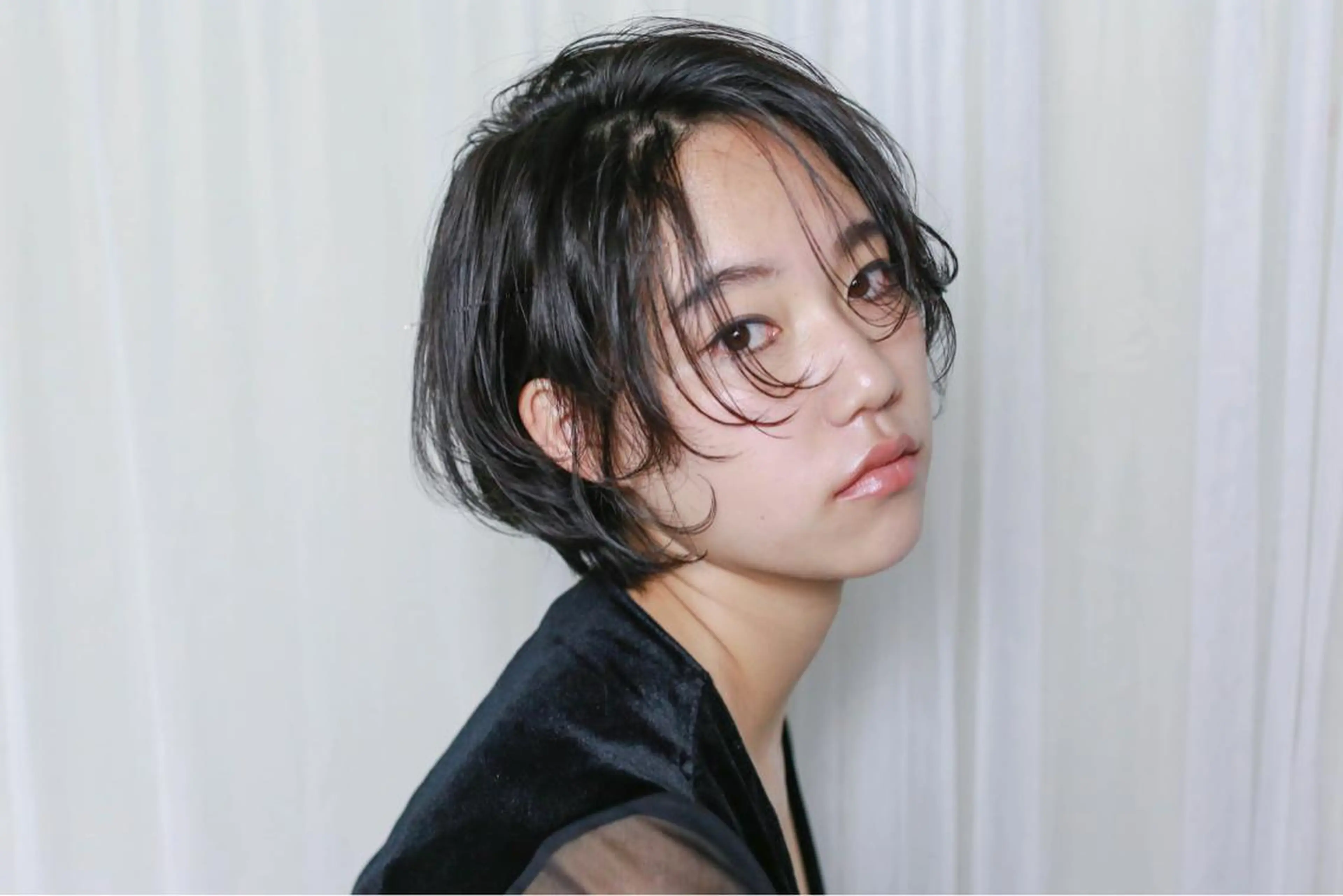 ショート 横井伴典　矢場町 メンズパーマ/カットのヘアスタイル