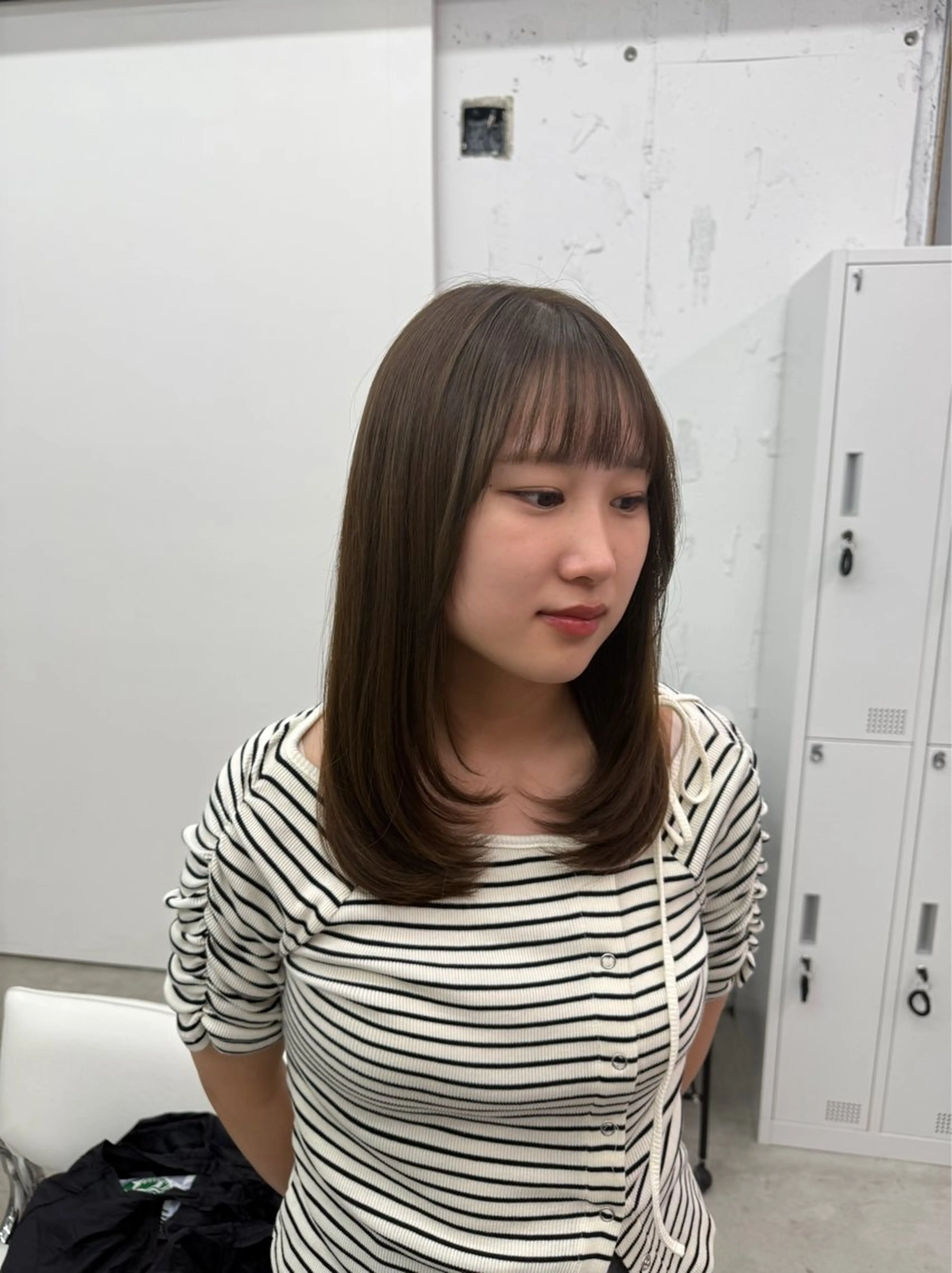 ミディアム 今園 桃愛のヘアスタイル