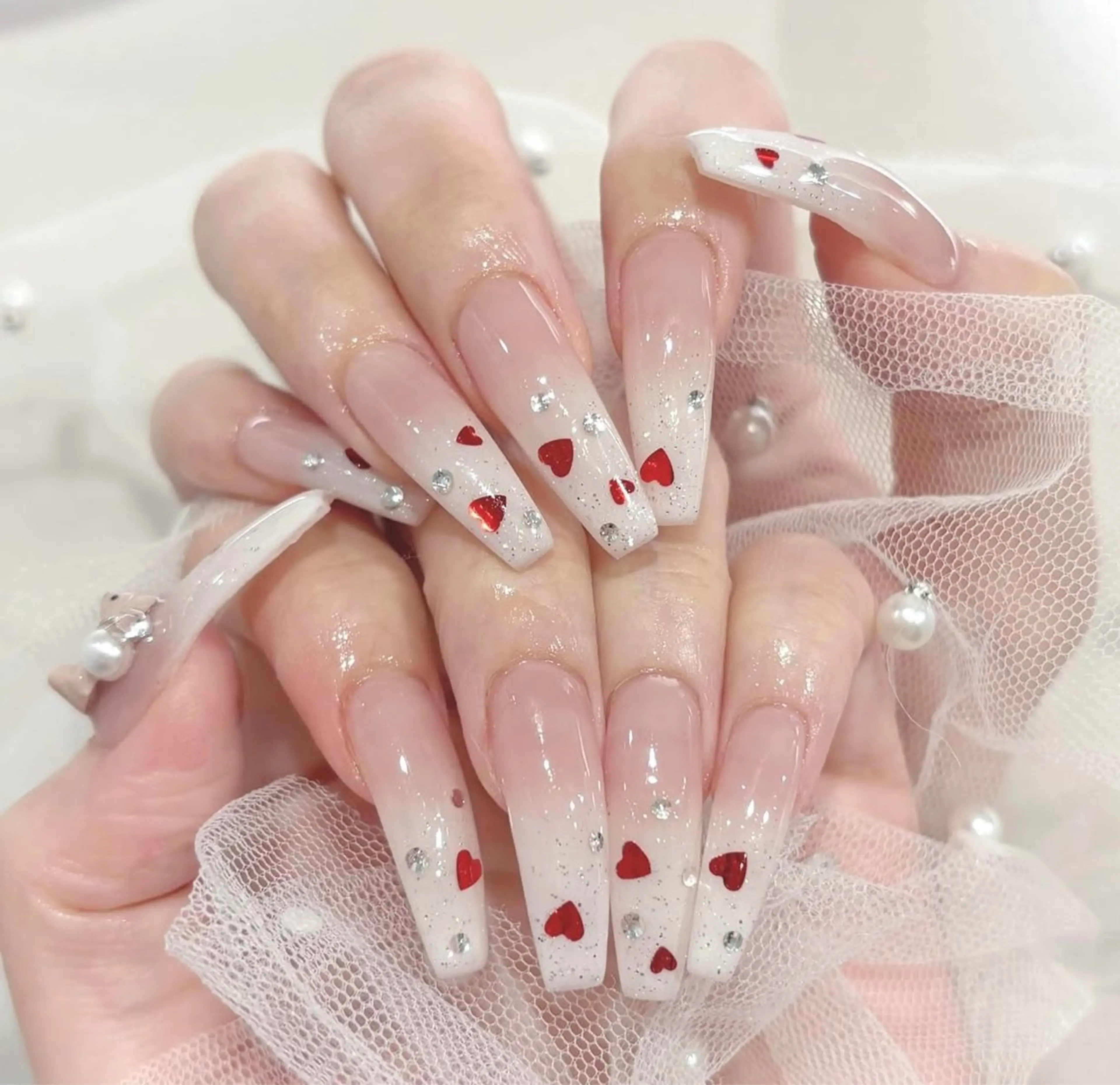 ネイル 長さ出し Mi nailsのネイルデザイン