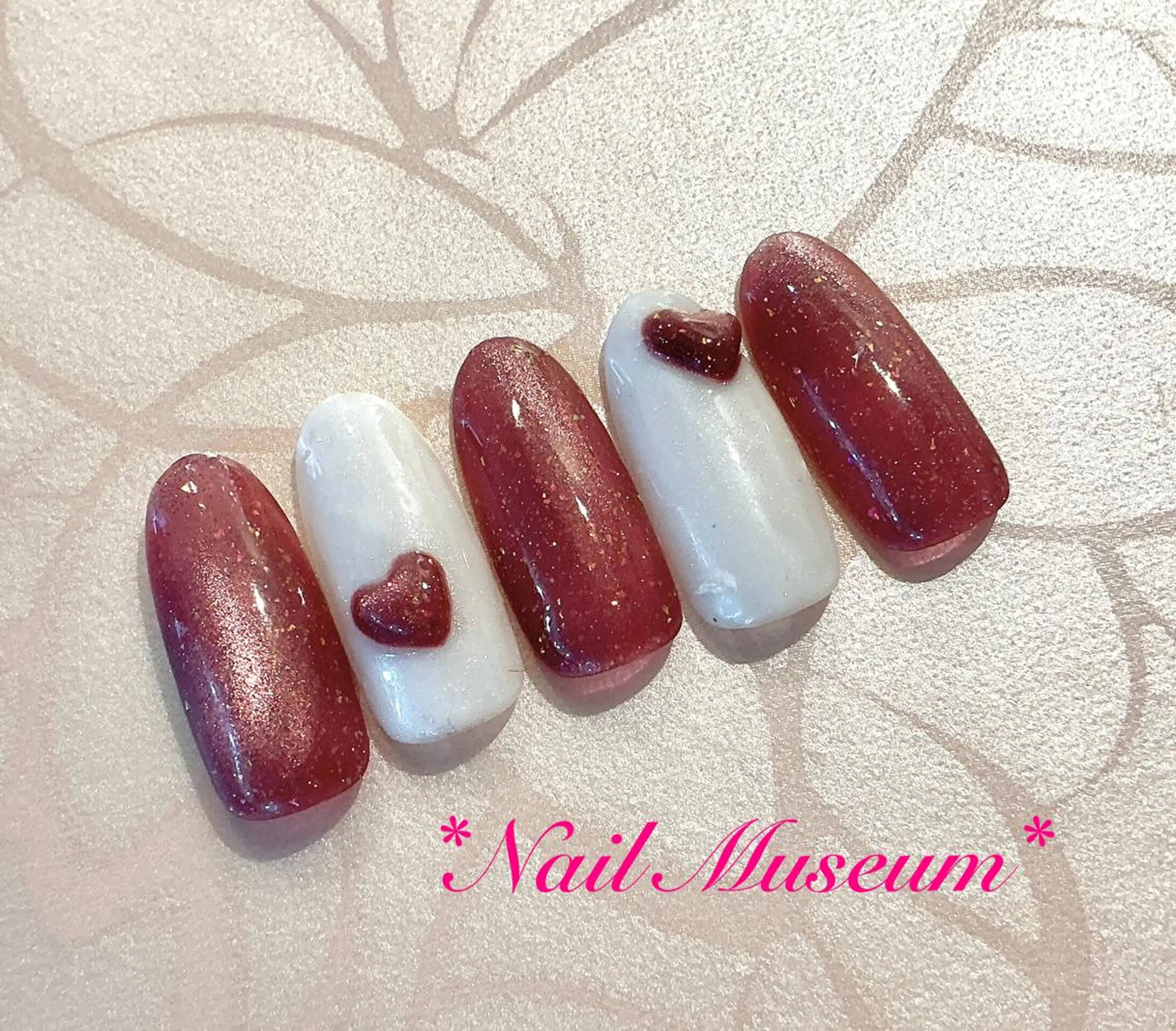 ネイル アートネイル フットネイル フレンチネイル ジェルネイル ハート ハンドネイル マグネットネイル💛 Hayakawaのネイルデザイン