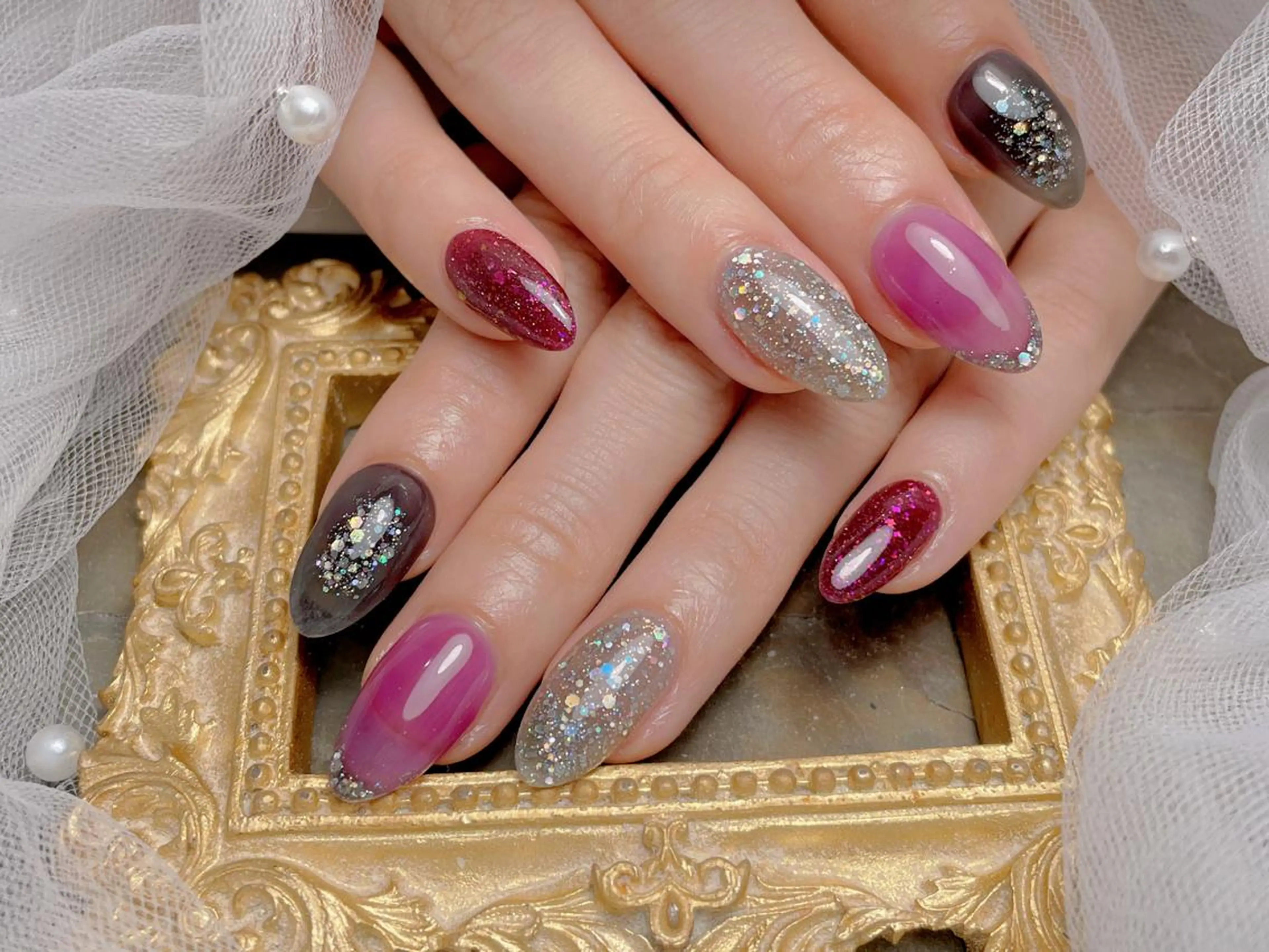 ネイル ハンドネイル マジックミラー所属・マジック ミラーのネイルデザイン