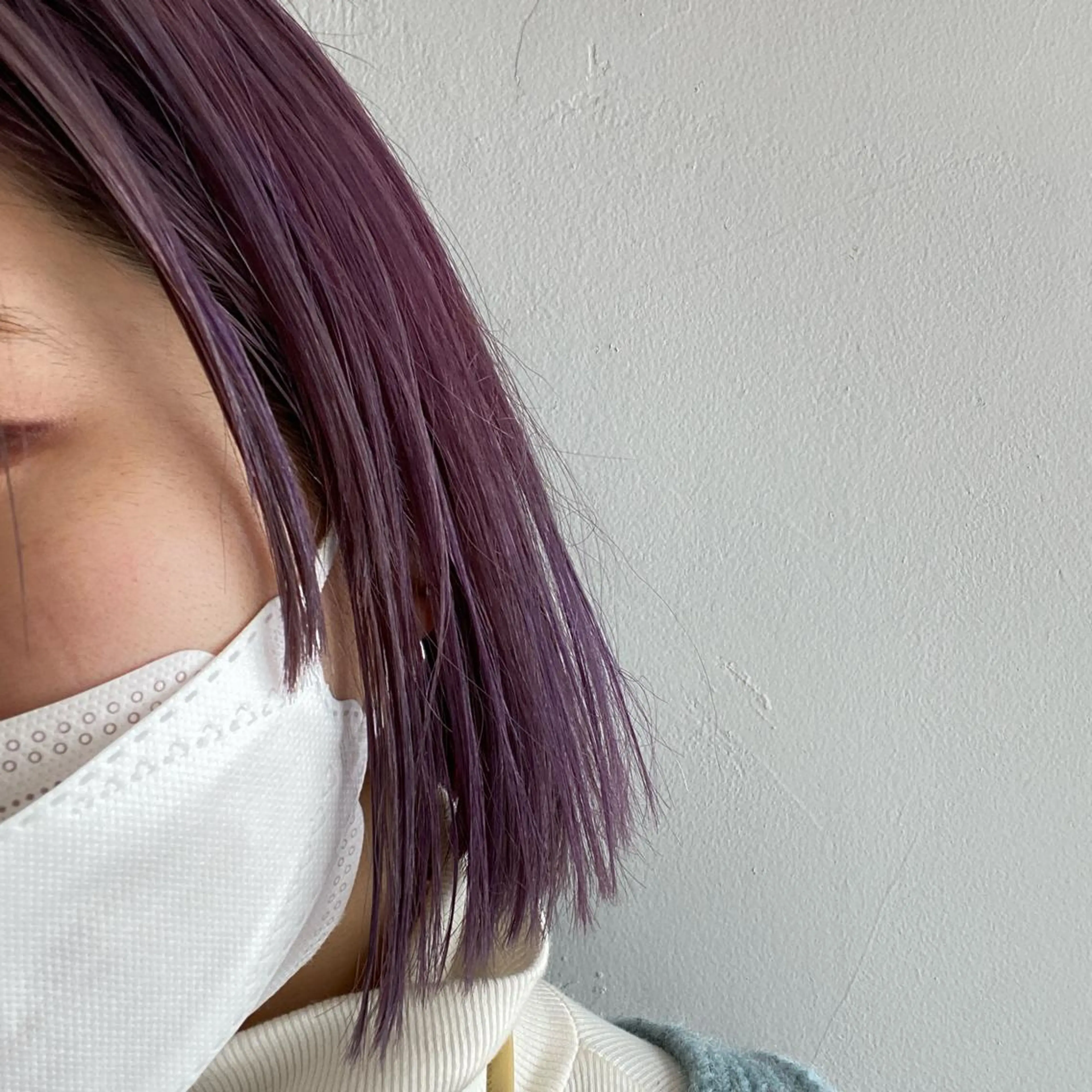 ミディアム カラー ブリーチ グレージュ ラベンダーカラー ラベンダーグレージュ ラベンダーグレー 艶カラー 🤍🫧/makoのヘアスタイル