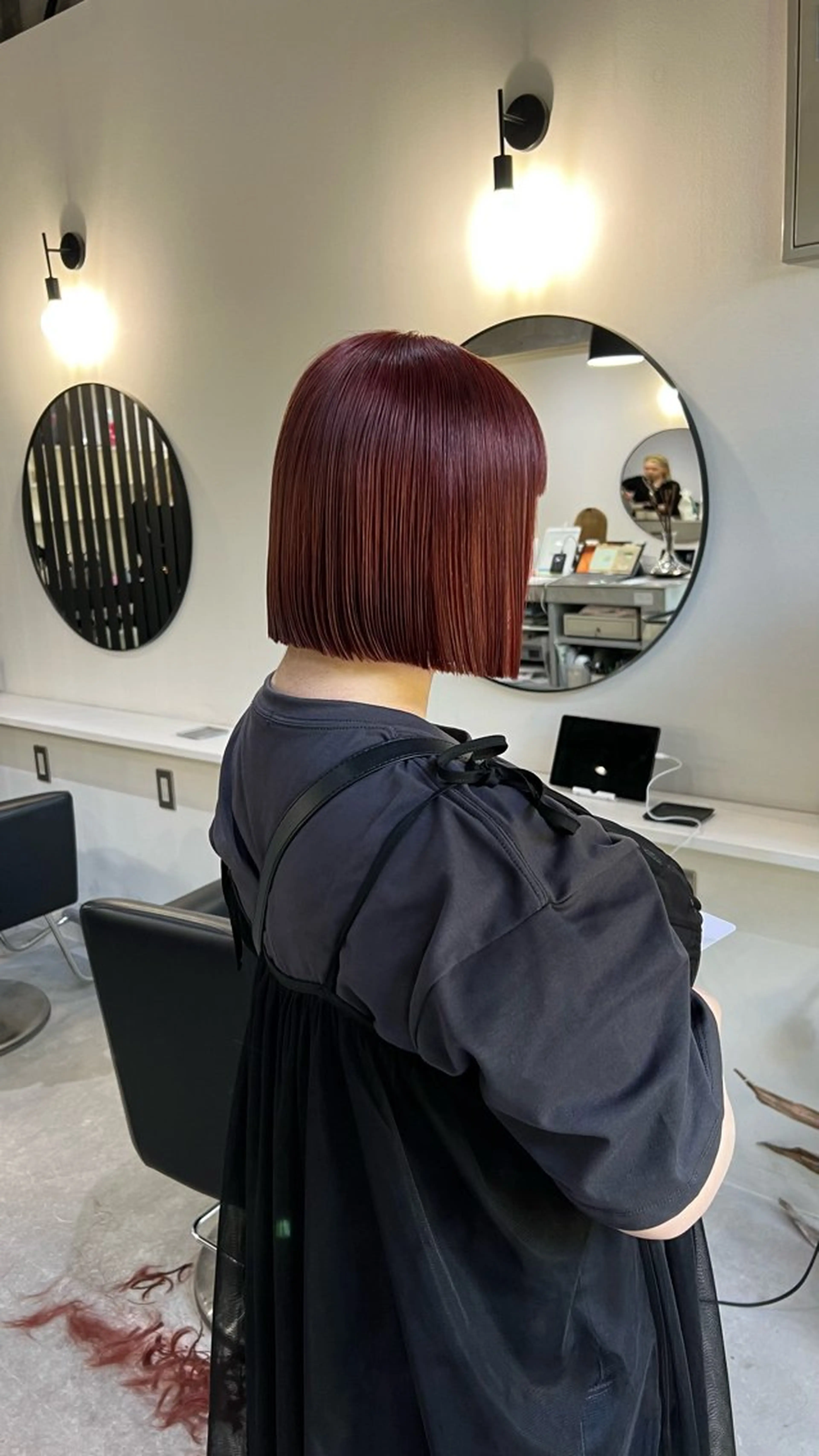 カット＋ブリーチなしカラー＋TR🍒の写真