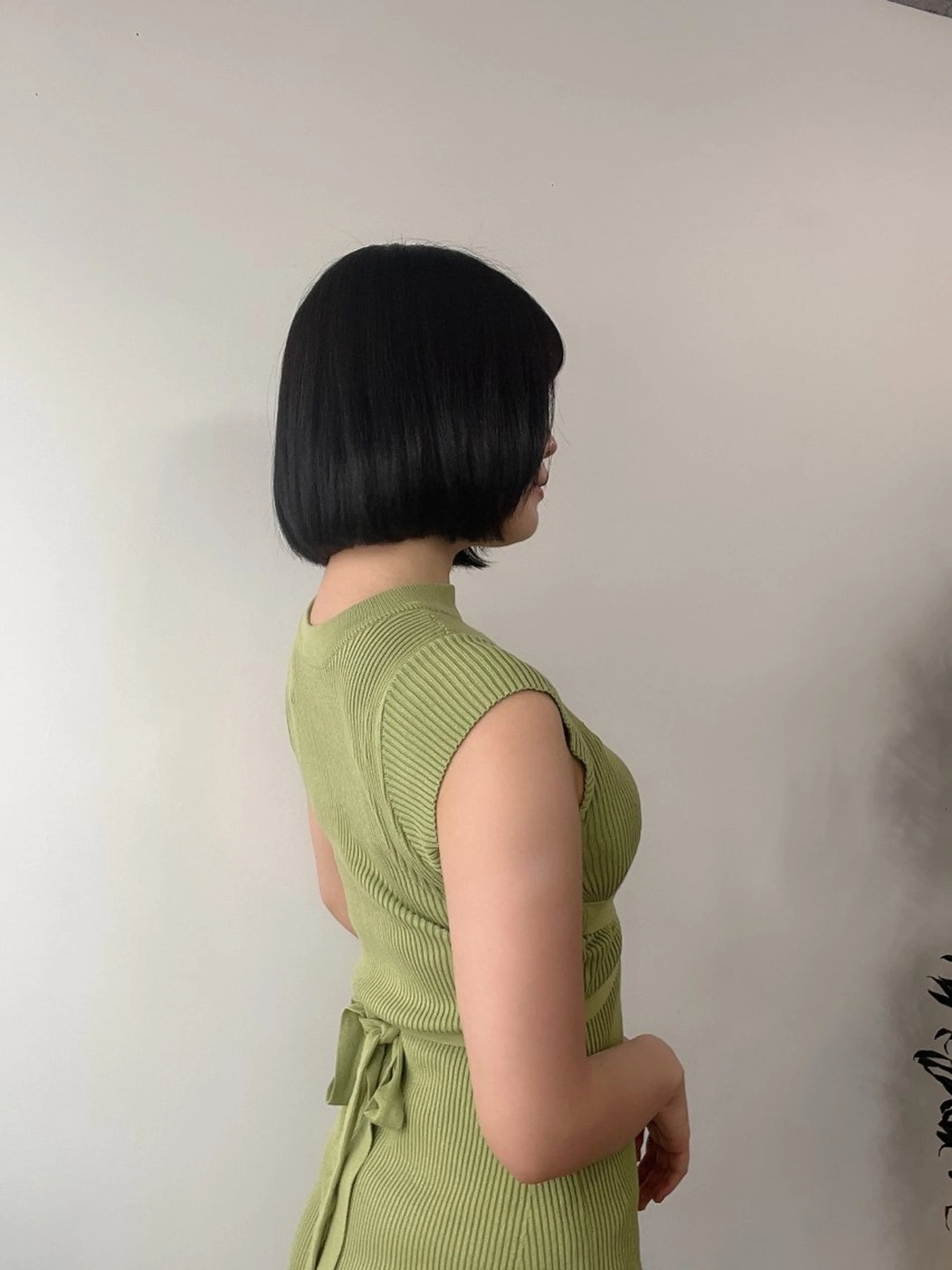 ミディアム カラー 韓国風ヘア 似合わせカット 小顔カット カット ヘアカラー トリートメント 武田涼レイヤーカット 髪質改善×縮毛矯正のヘアスタイル