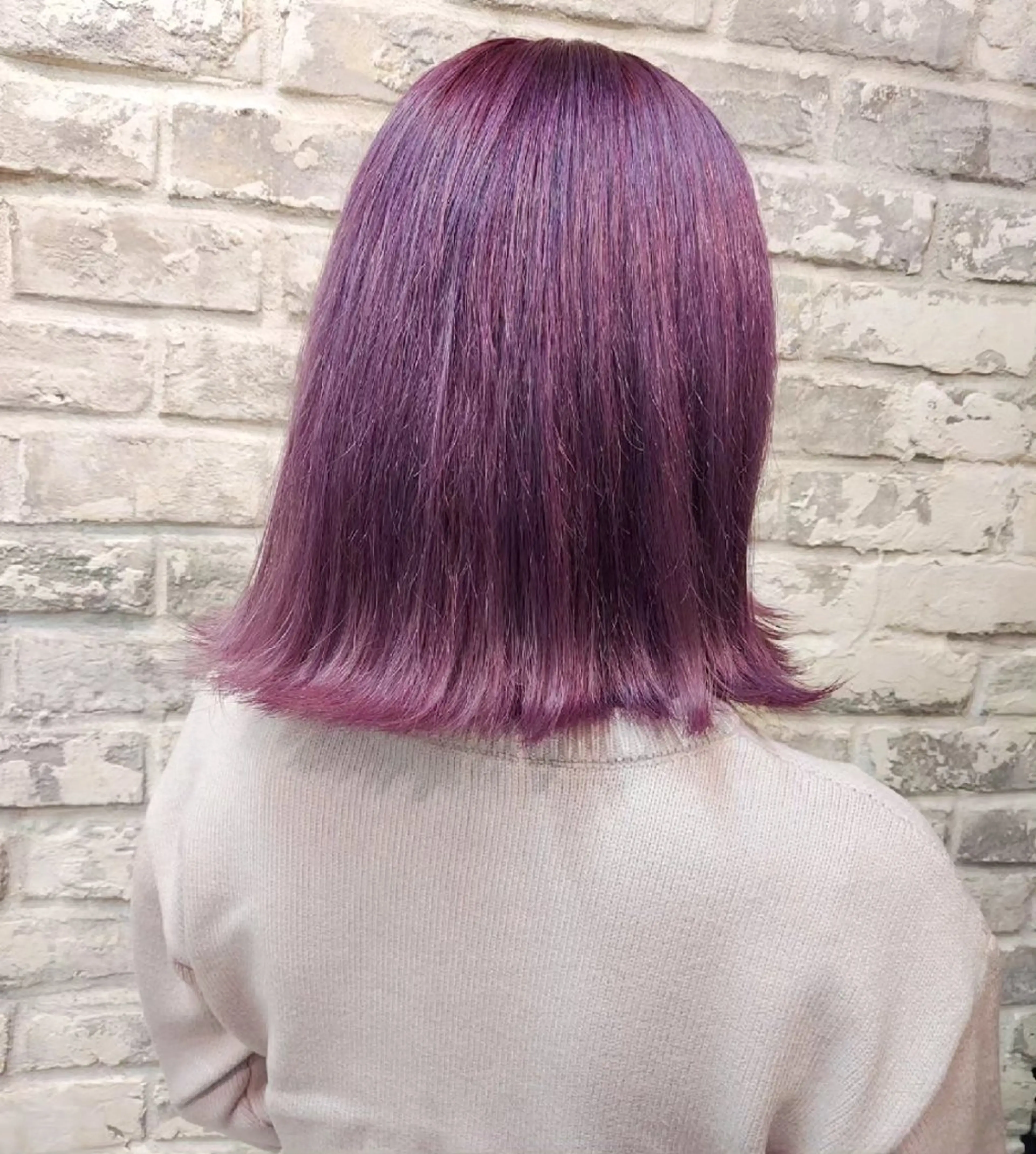 ミディアム カラー パープルカラー ヘアカラー トリートメント grow上野御徒町【グロウ】所属・ブリーチ・ハイトーン 特化🎉内山のヘアスタイル