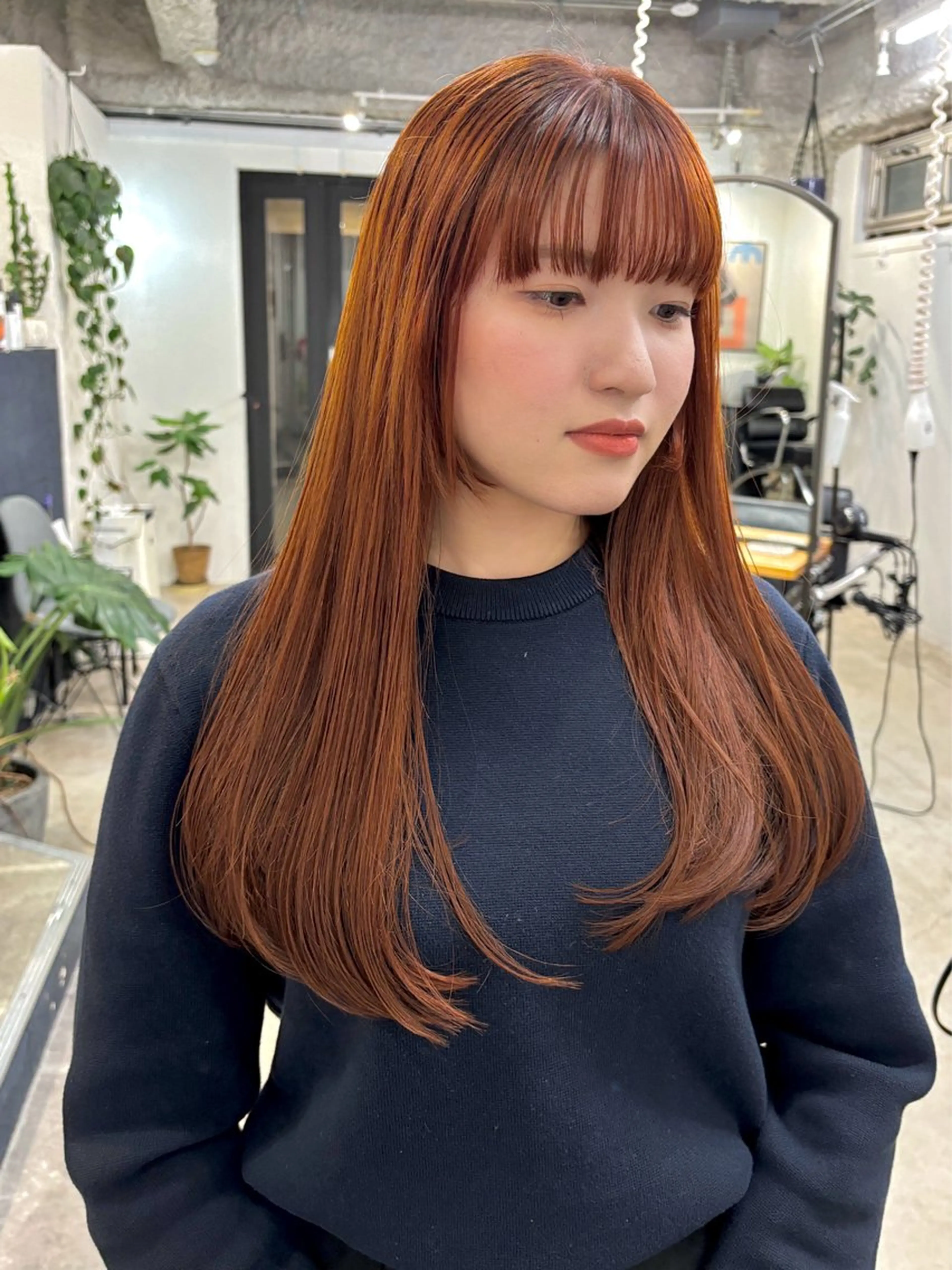 ロング カラー ベージュカラー ブリーチ ブラウンカラー カシス 透明感カラー 暖色カラー/天神/ ヘイマサクラのヘアスタイル