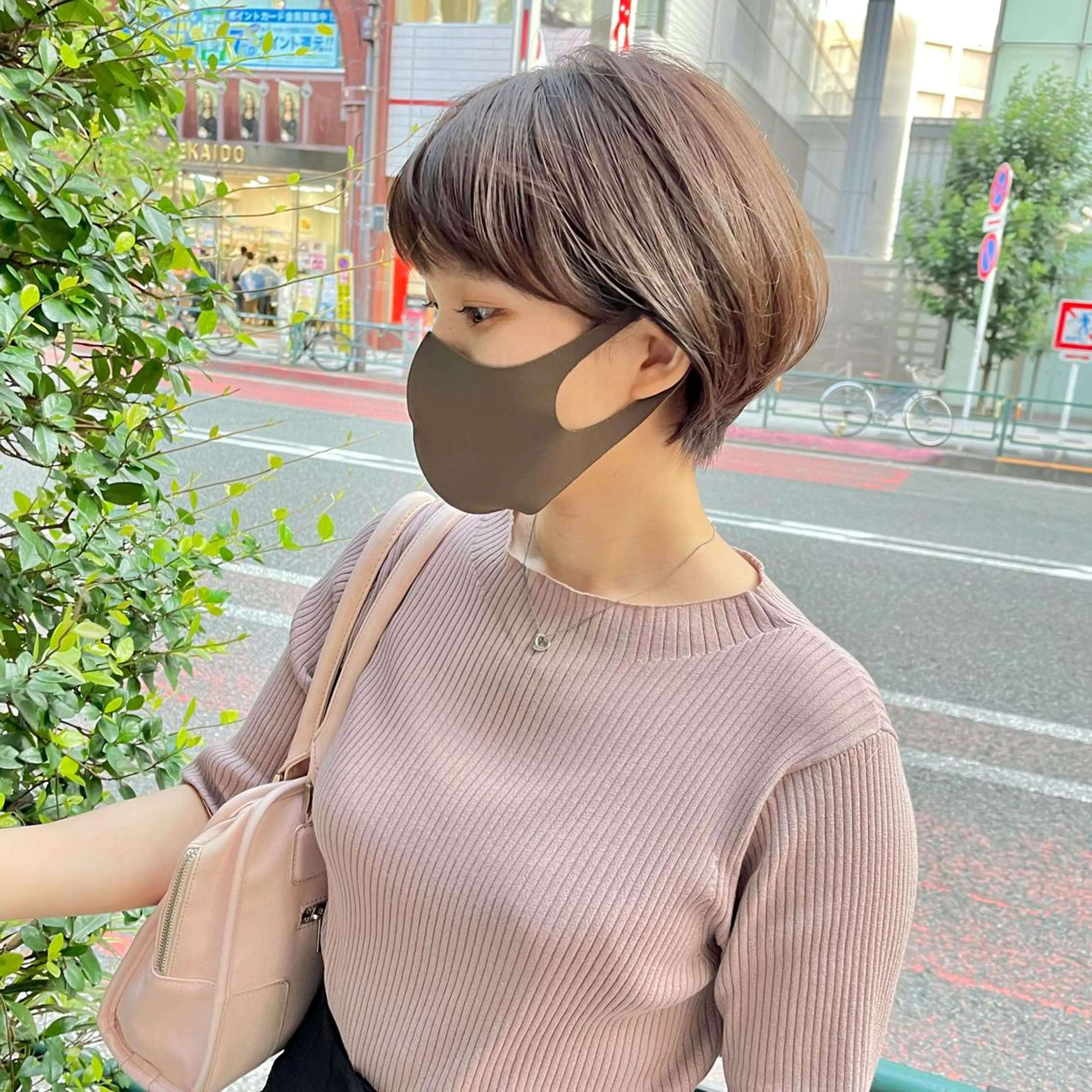 ショート カラー ショートヘア パーマ＊ 顔まわり似合わせのヘアスタイル