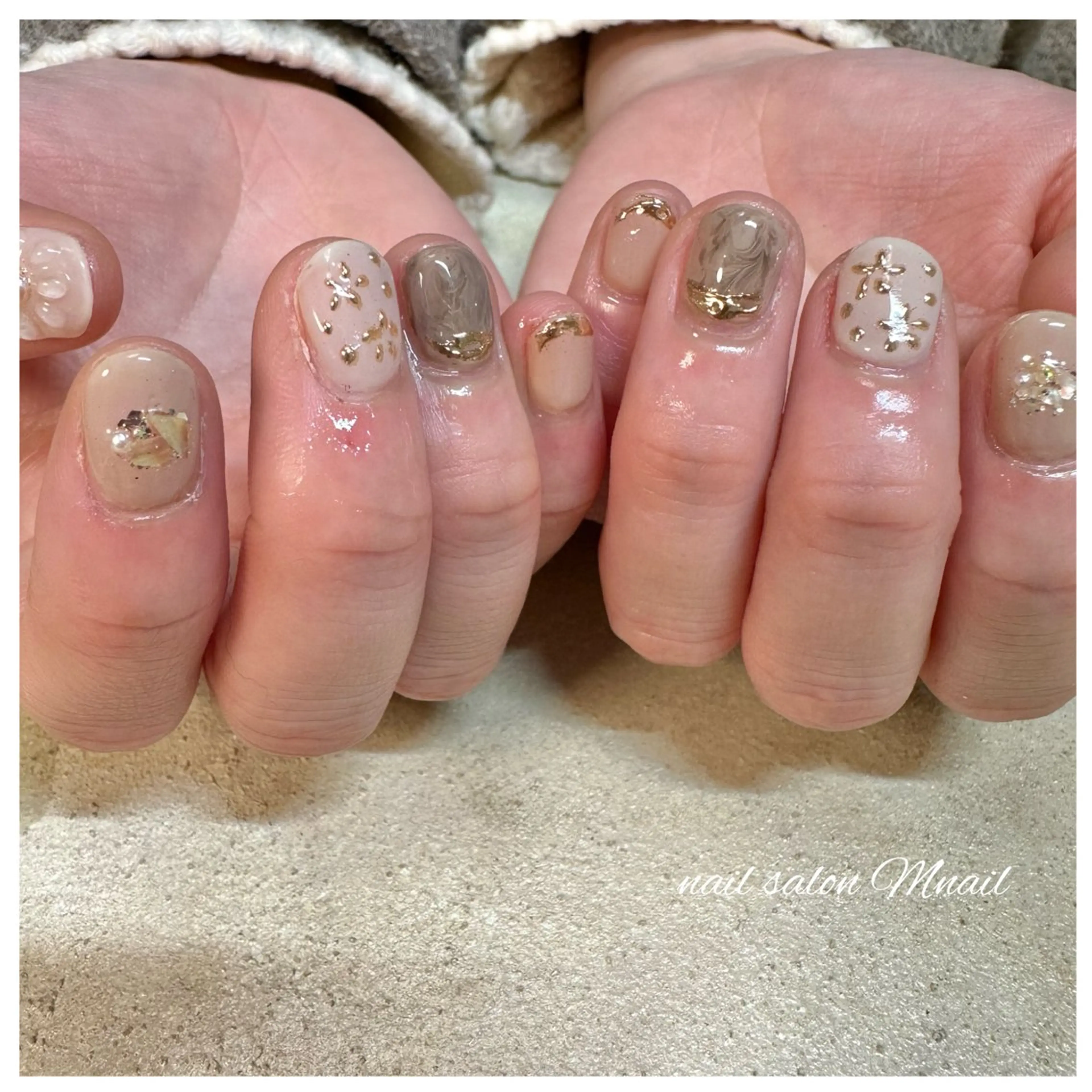 ネイル ジェルネイル ニュアンスネイル Mnail ちひろのネイルデザイン