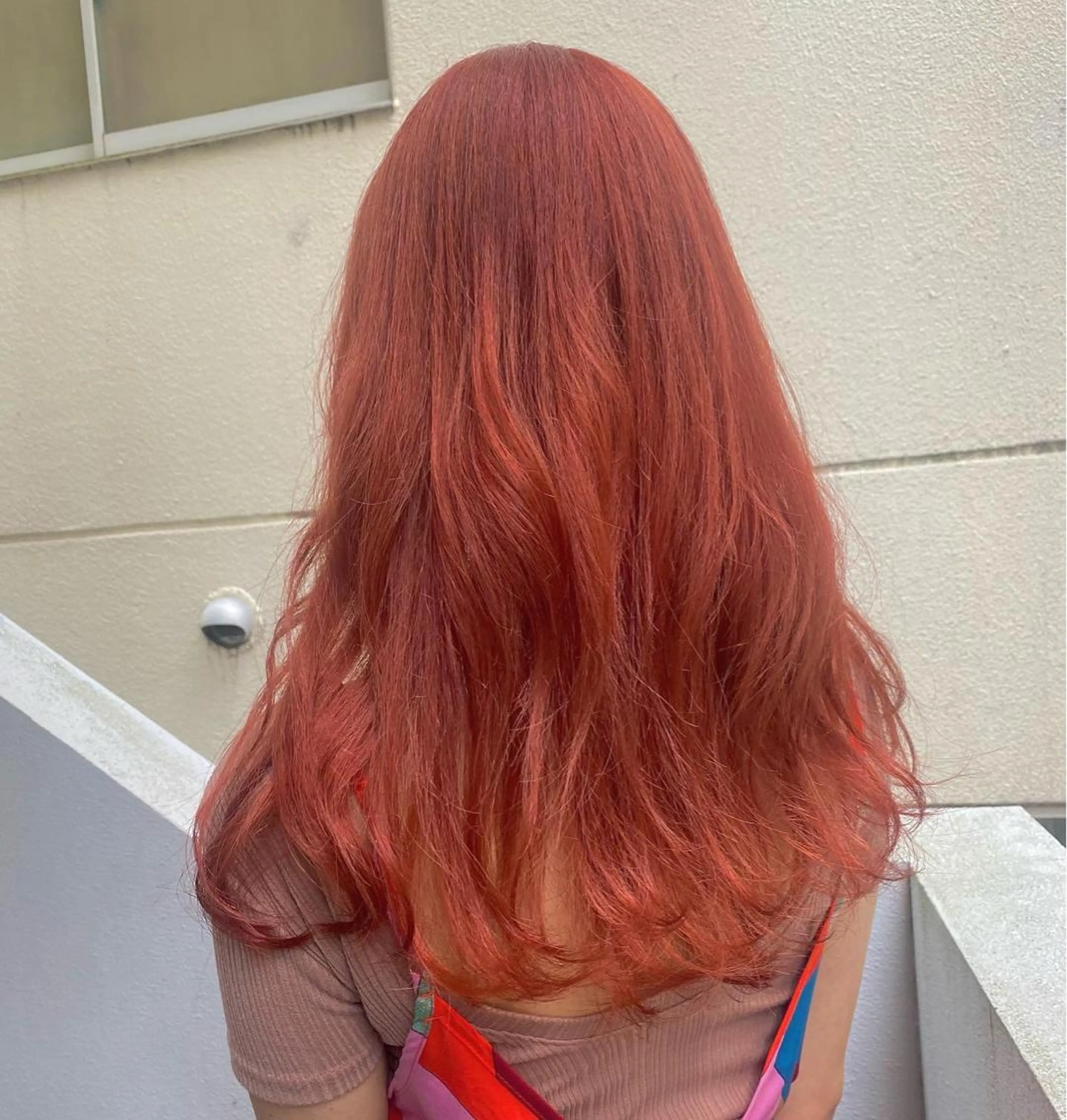 セミロング カラー ブラウンカラー オレンジ オレンジブラウン 遠藤沙也加 /レイヤーカットのヘアスタイル