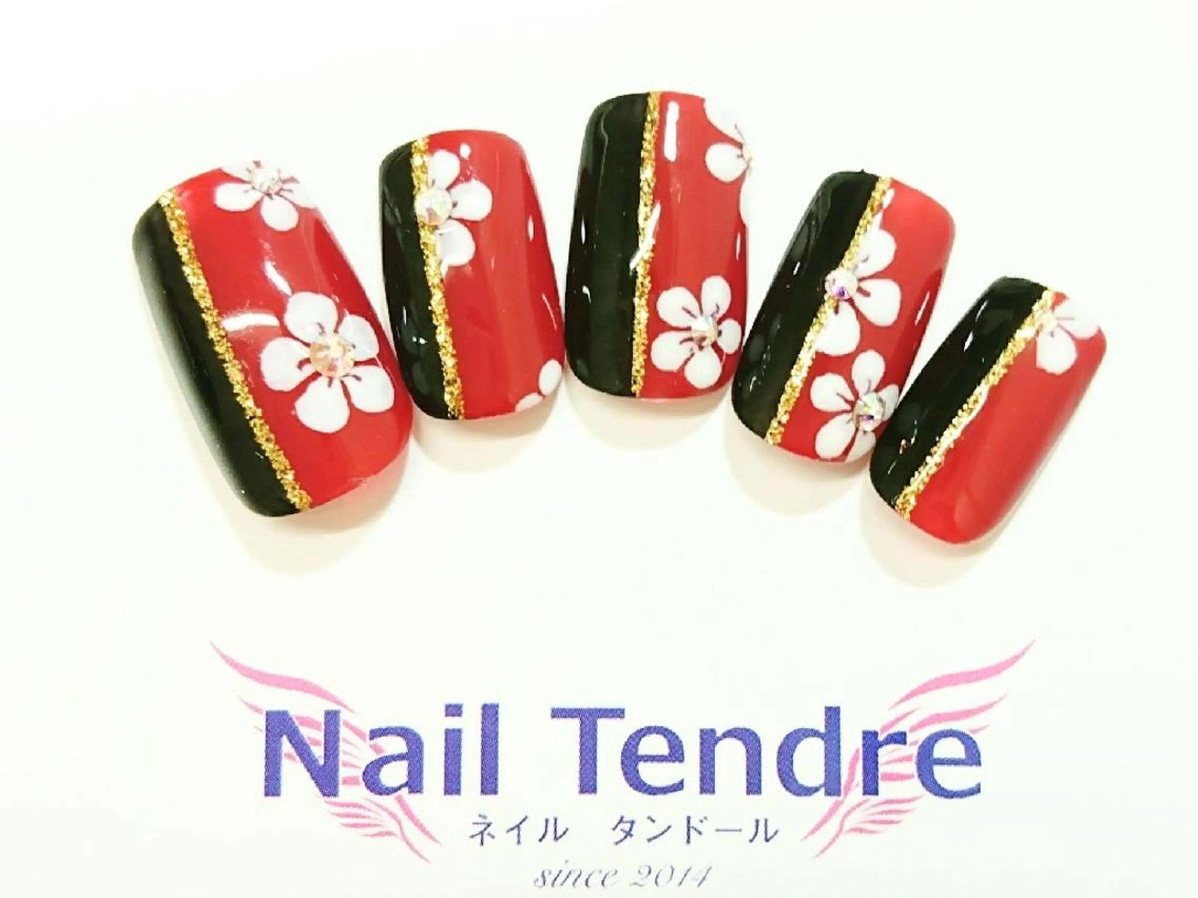 ネイル アートネイル ジェルネイル ソフトジェル ストーンネイル ハンドネイル Nail  Tendreのネイルデザイン