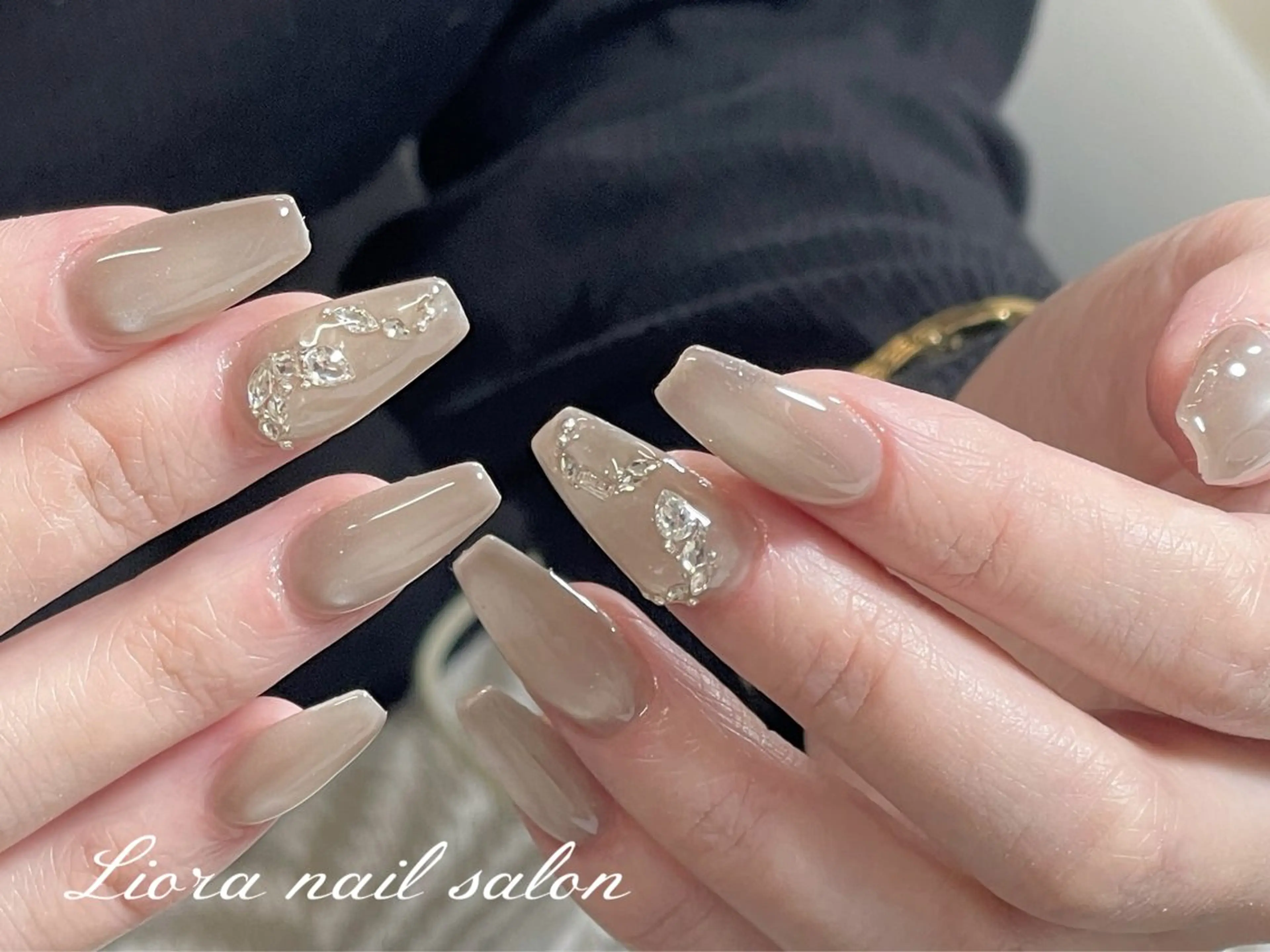 ネイル チークネイル フットネイル フレンチネイル ジェルネイル ガーリー ハンドネイル Liora nail 1のネイルデザイン