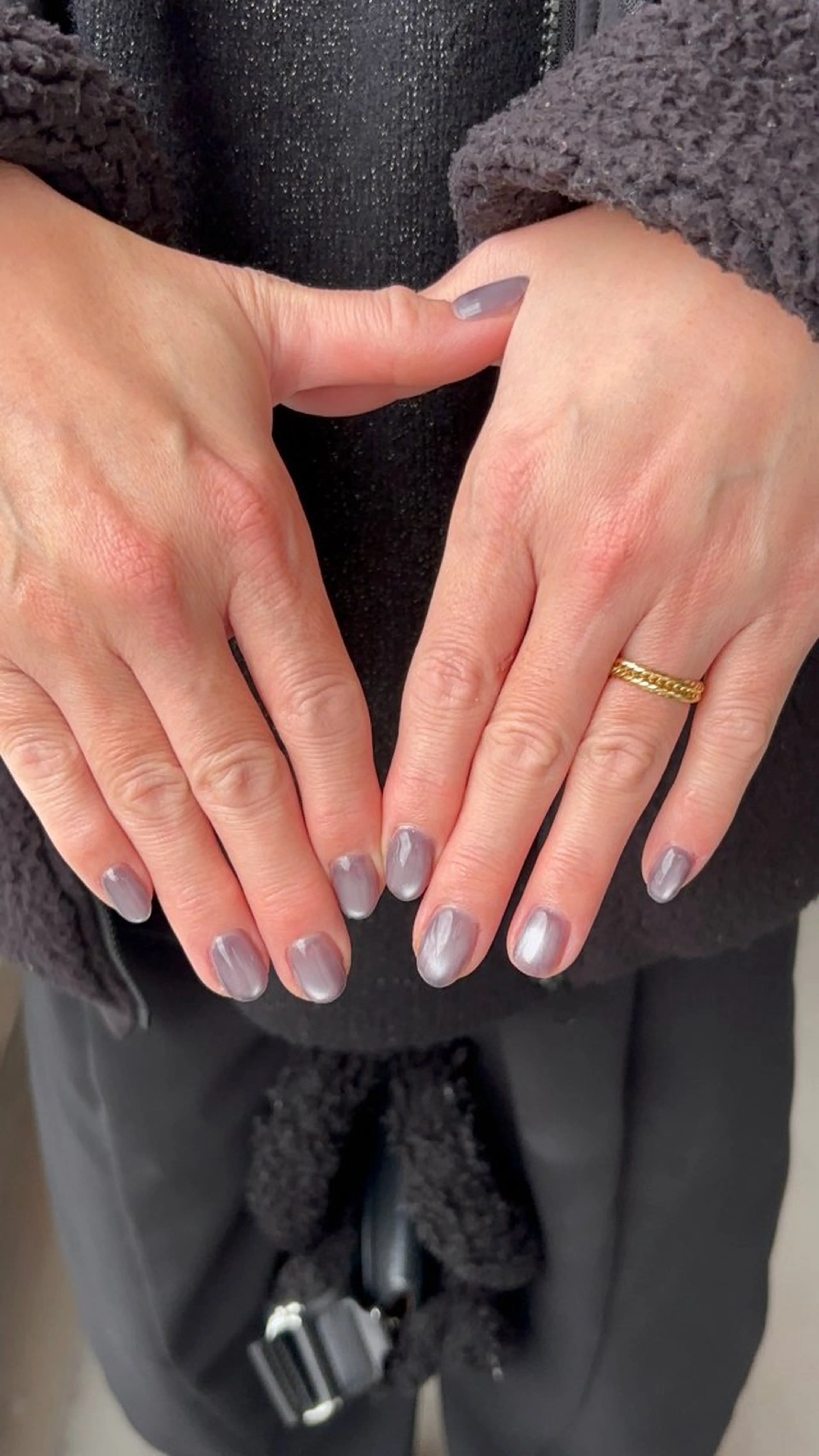 ネイル マグネットネイル ワンカラーネイル ショートネイル nonno. ayumiのネイルデザイン