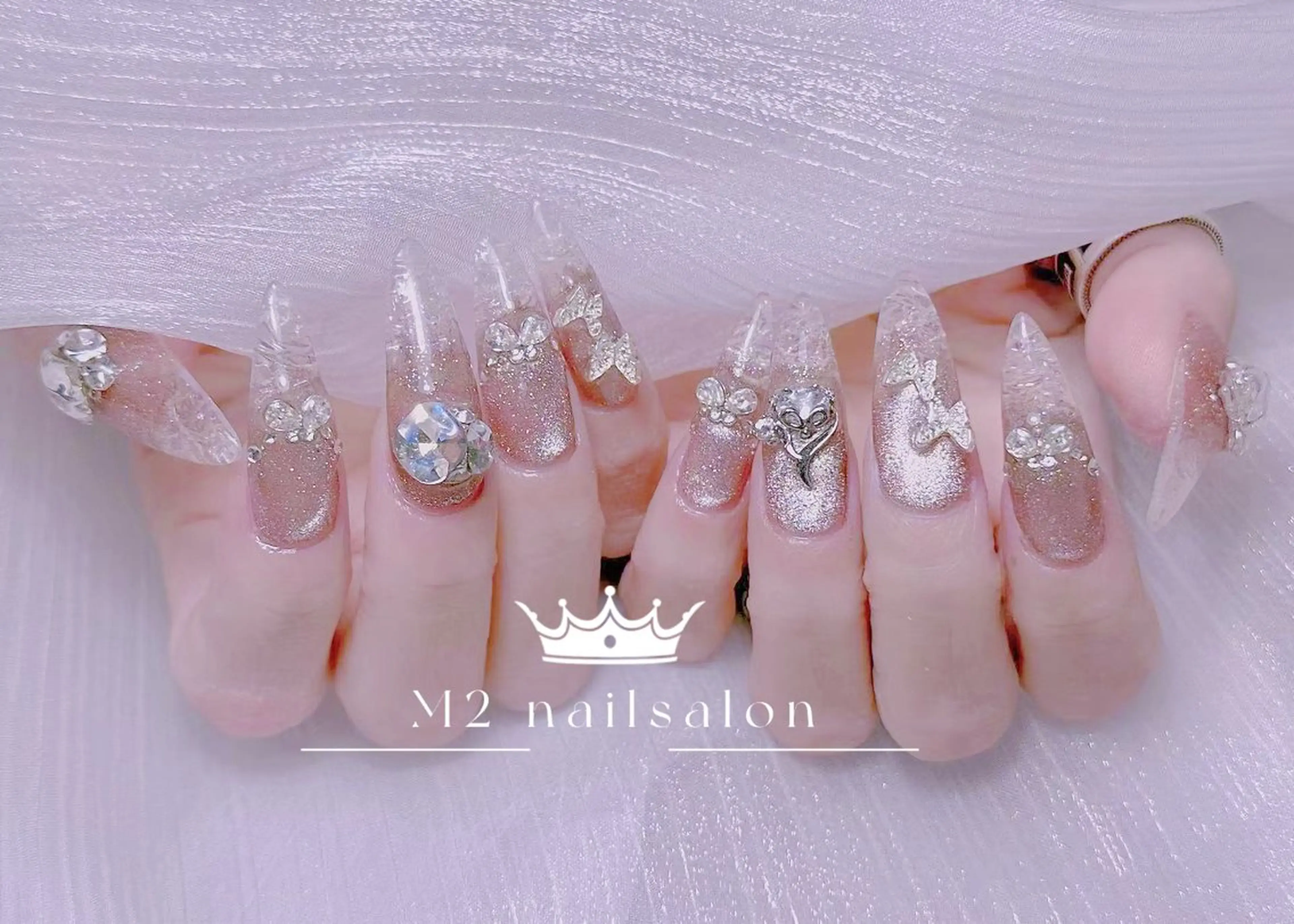 ネイル ハンドネイル 長さだし専門店 M2 rikaのネイルデザイン