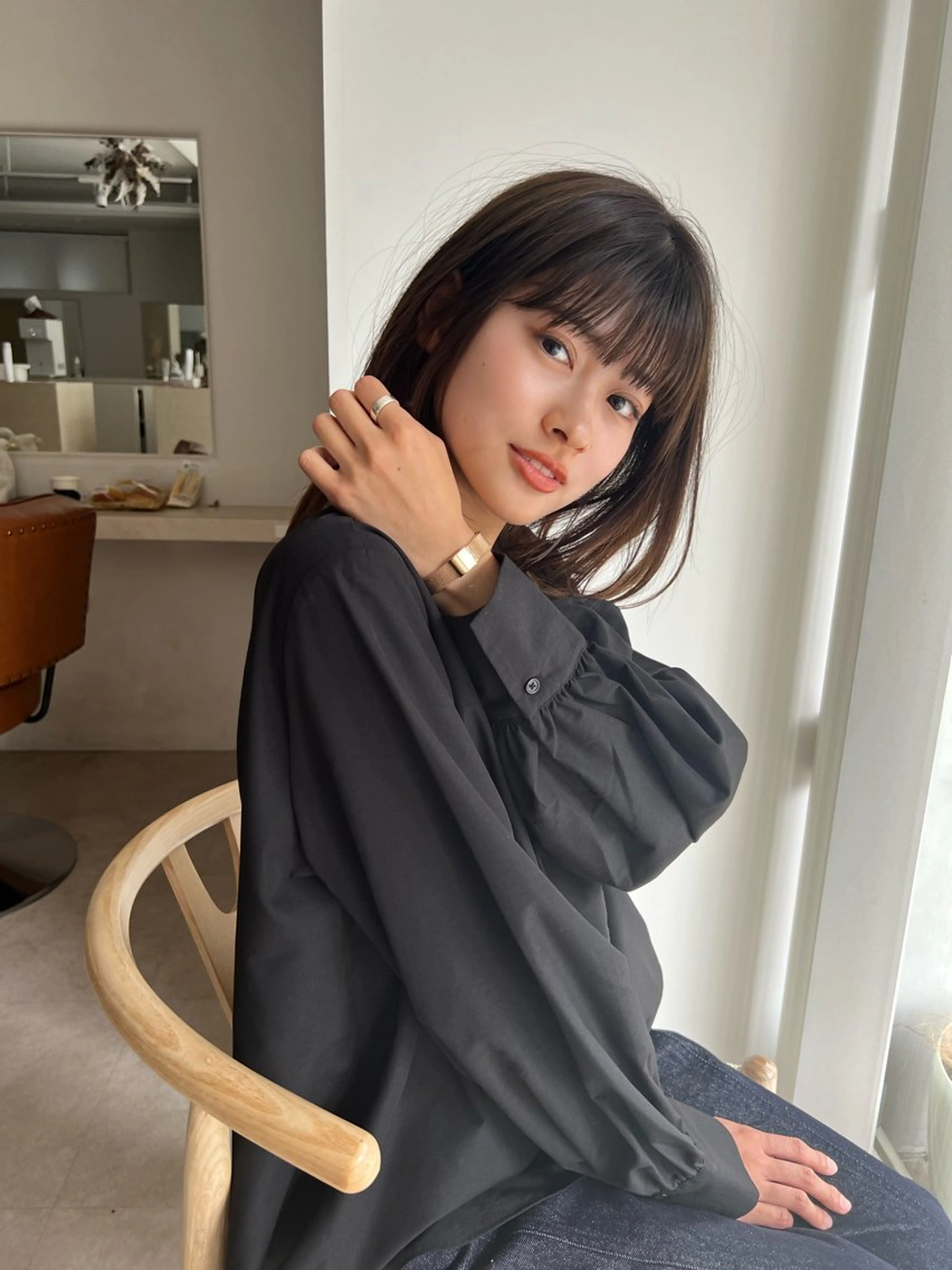 セミロング 縮毛矯正 /横山陸人のヘアスタイル