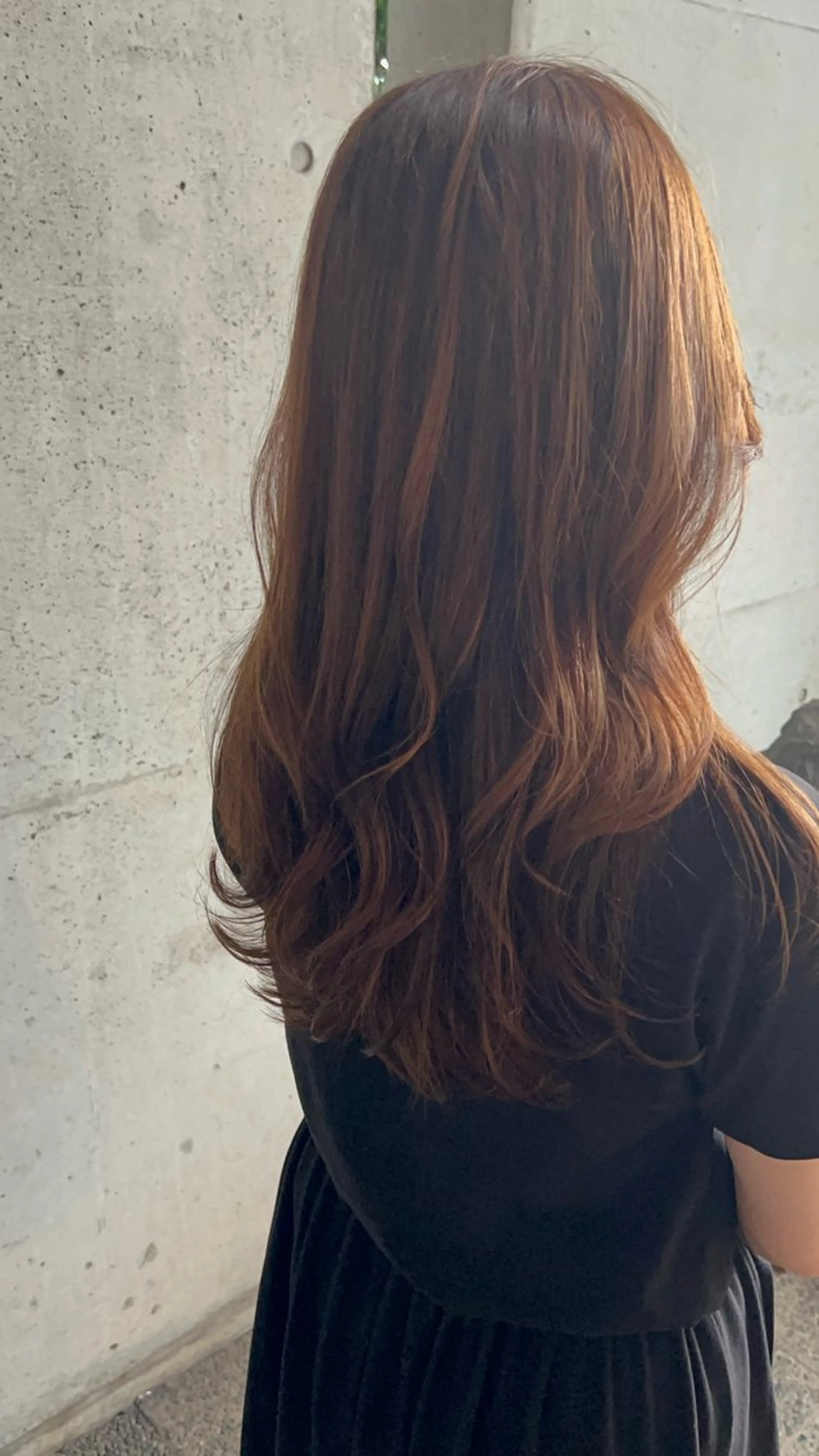 ロング カラー ブリーチ イルミナカラー 髪質改善 縮毛矯正 カット ヘアカラー トリートメント OAK 中目黒のヘアスタイル