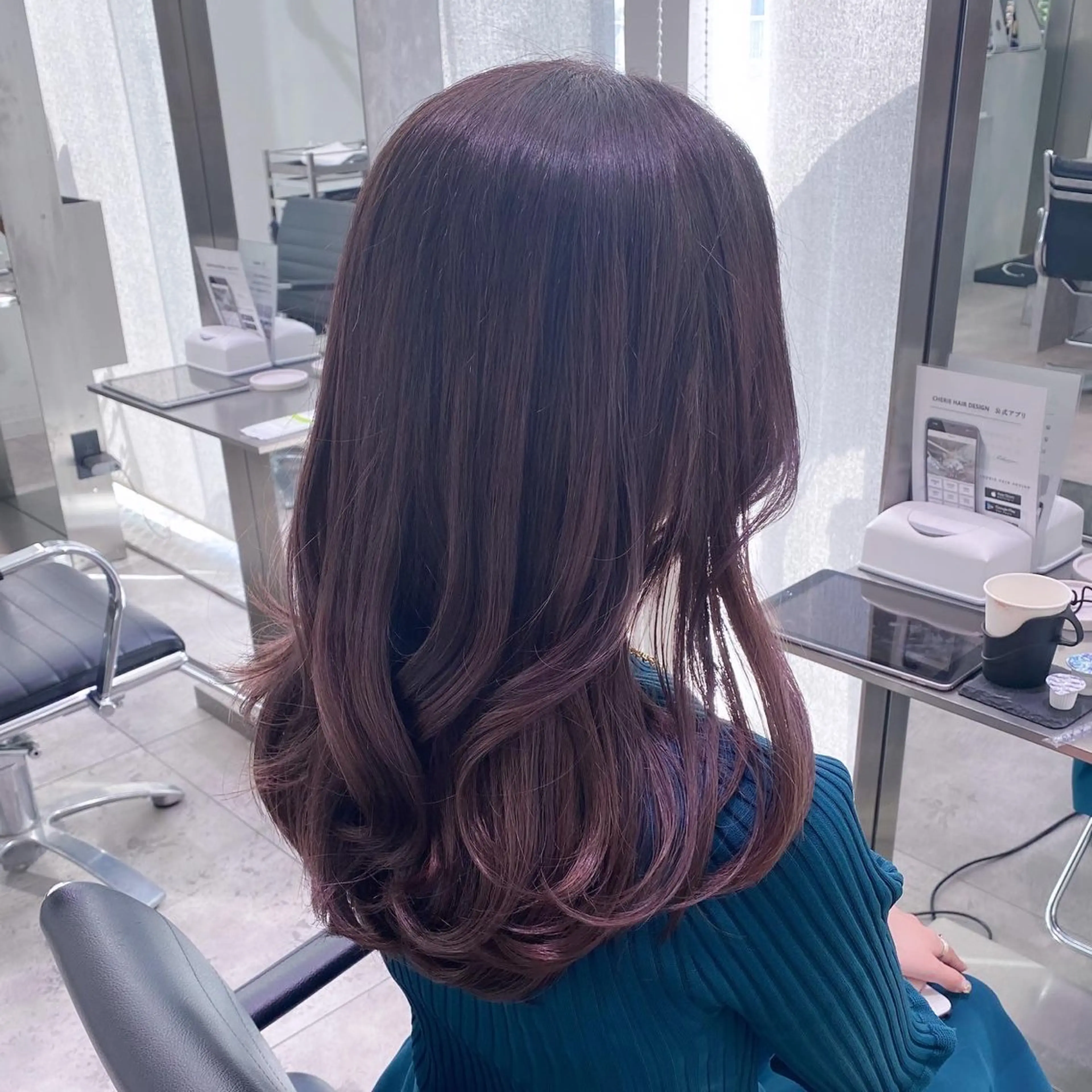 セミロング カラー ラベンダーカラー ラベンダーグレー とびまつ /ショート/脱白髪染のヘアスタイル