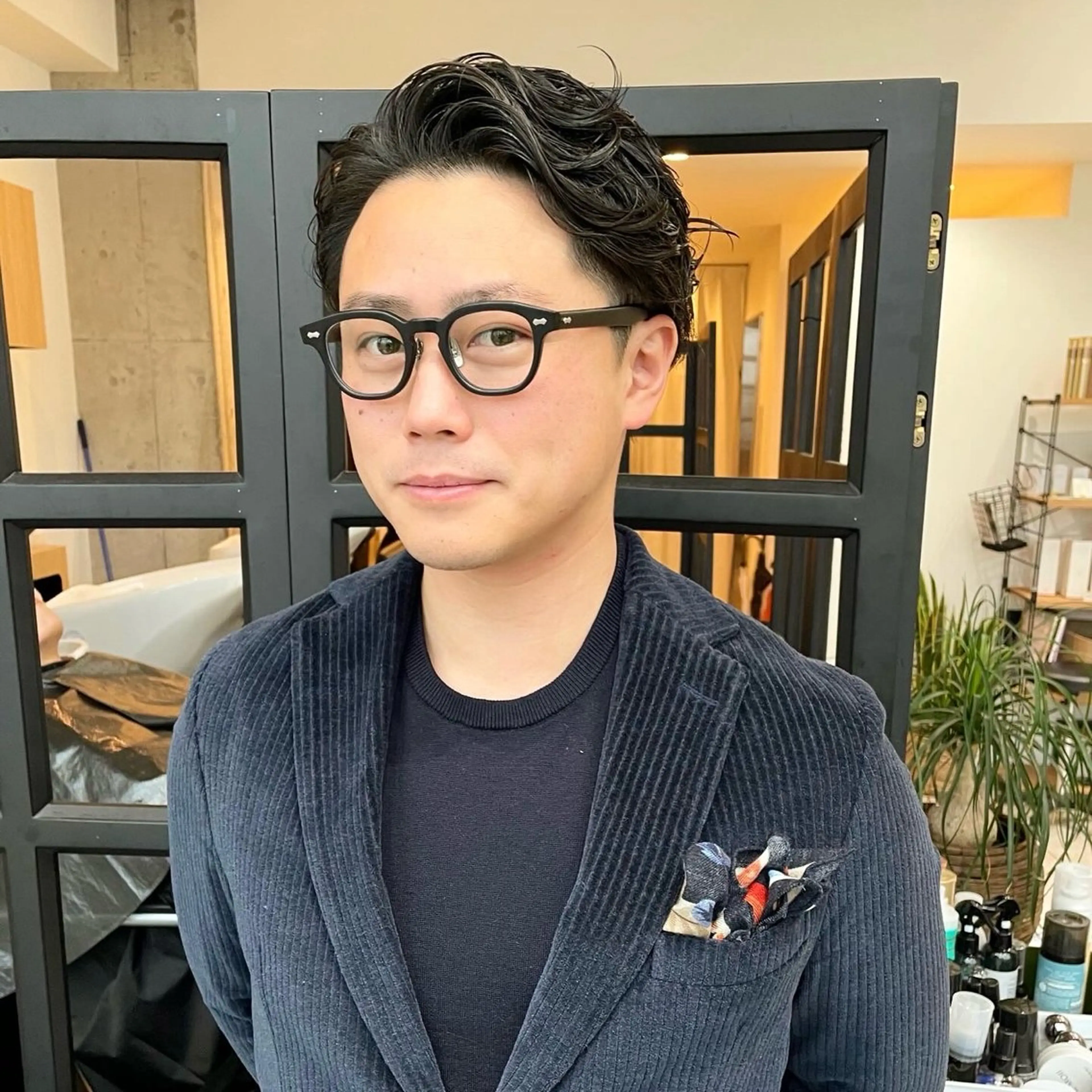 ショート パーマ メンズ ビジネス メンズパーマ メンズショート ショートヘア 堀江将太朗/恵比寿/ メンズカットのヘアスタイル