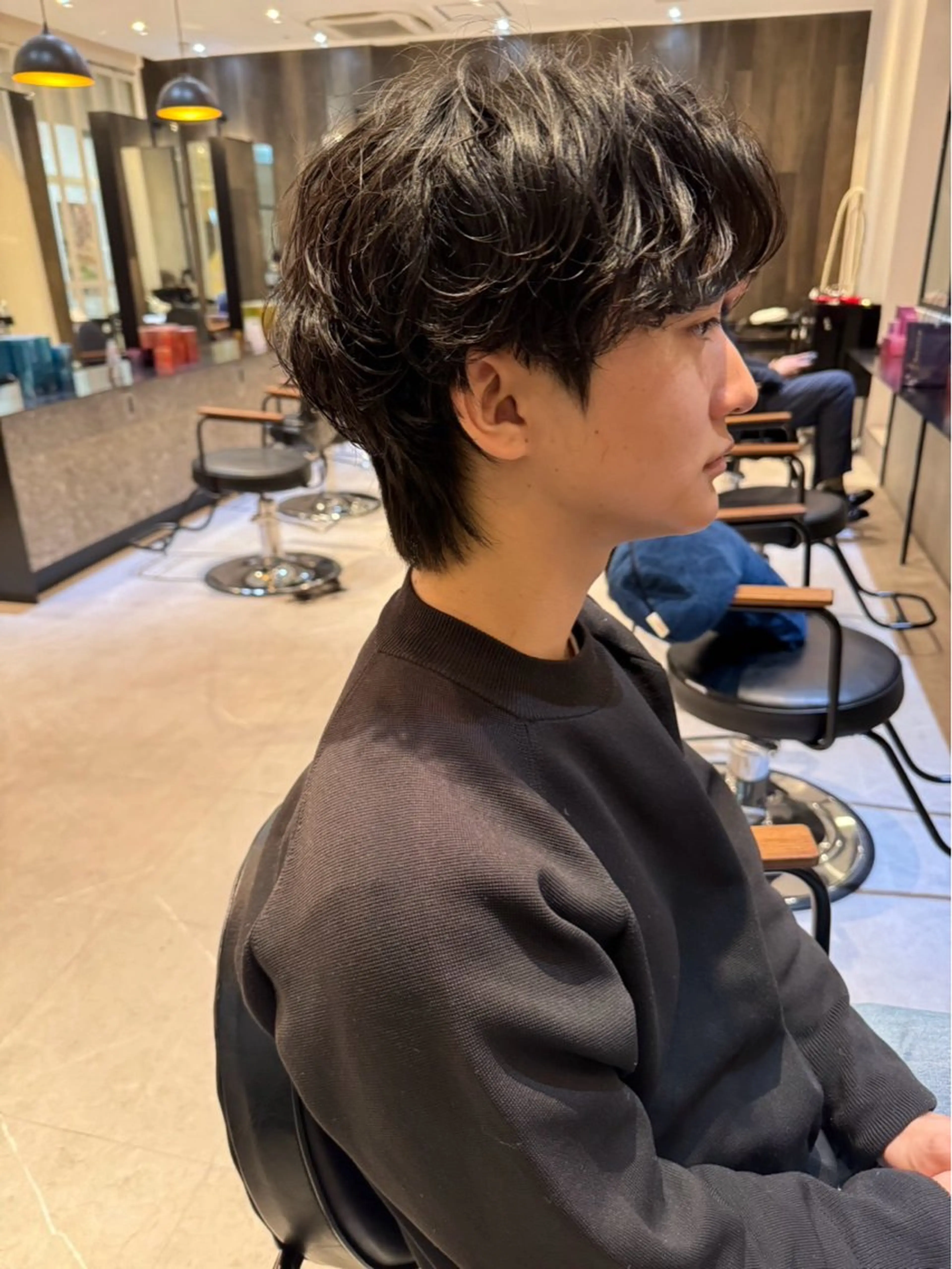 パーマ ヘアアレンジ メンズ メンズパーマ カット パーマ 縮毛矯正/カット/ 韓国ヘア/蛯原🍤のヘアスタイル