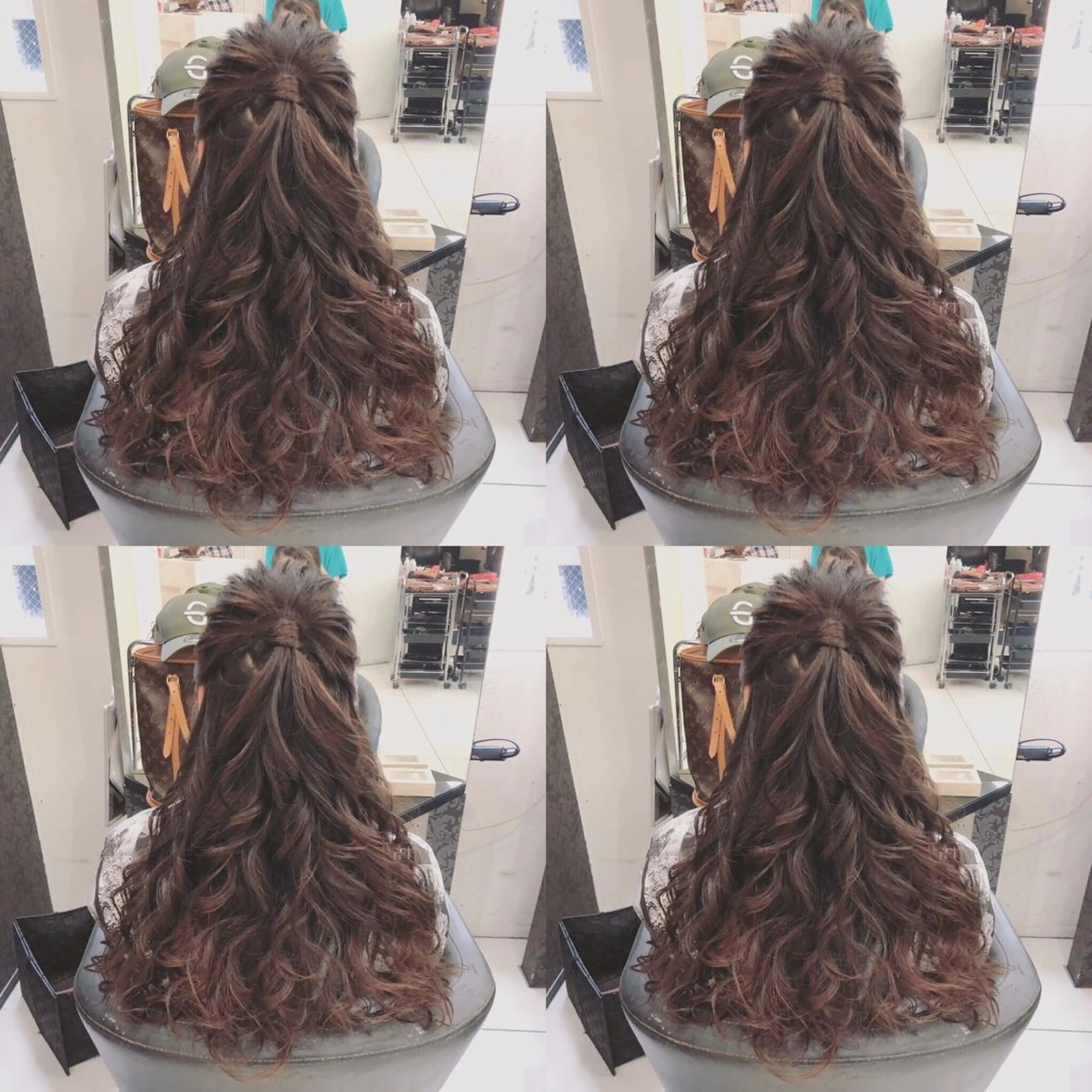 ロング ヘアアレンジ ハーフアップ ヘアセット 🌷MAYU 🌷のヘアスタイル