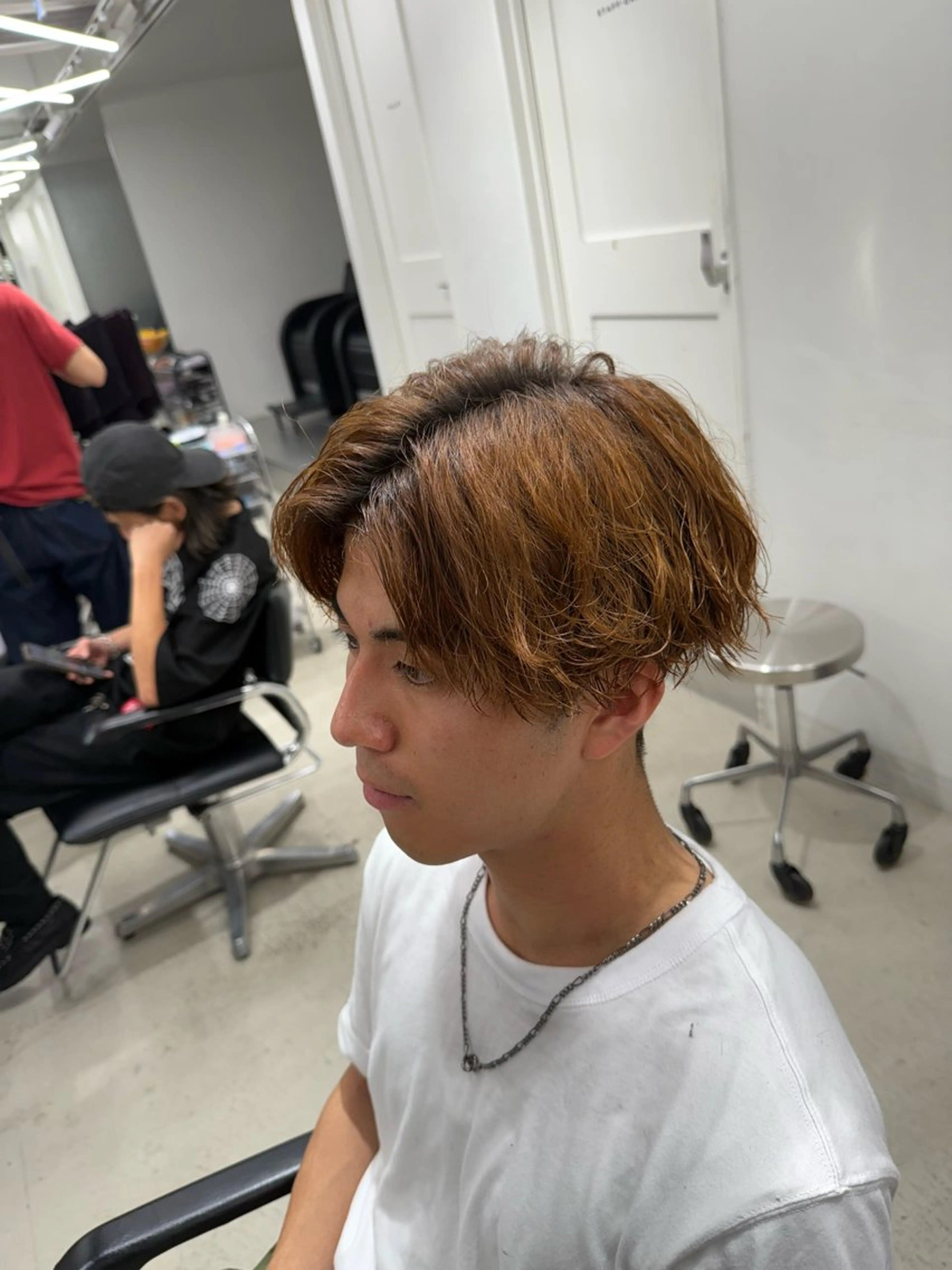 パーマ メンズ ヘアカラー パーマ 深谷 侑亮のヘアスタイル