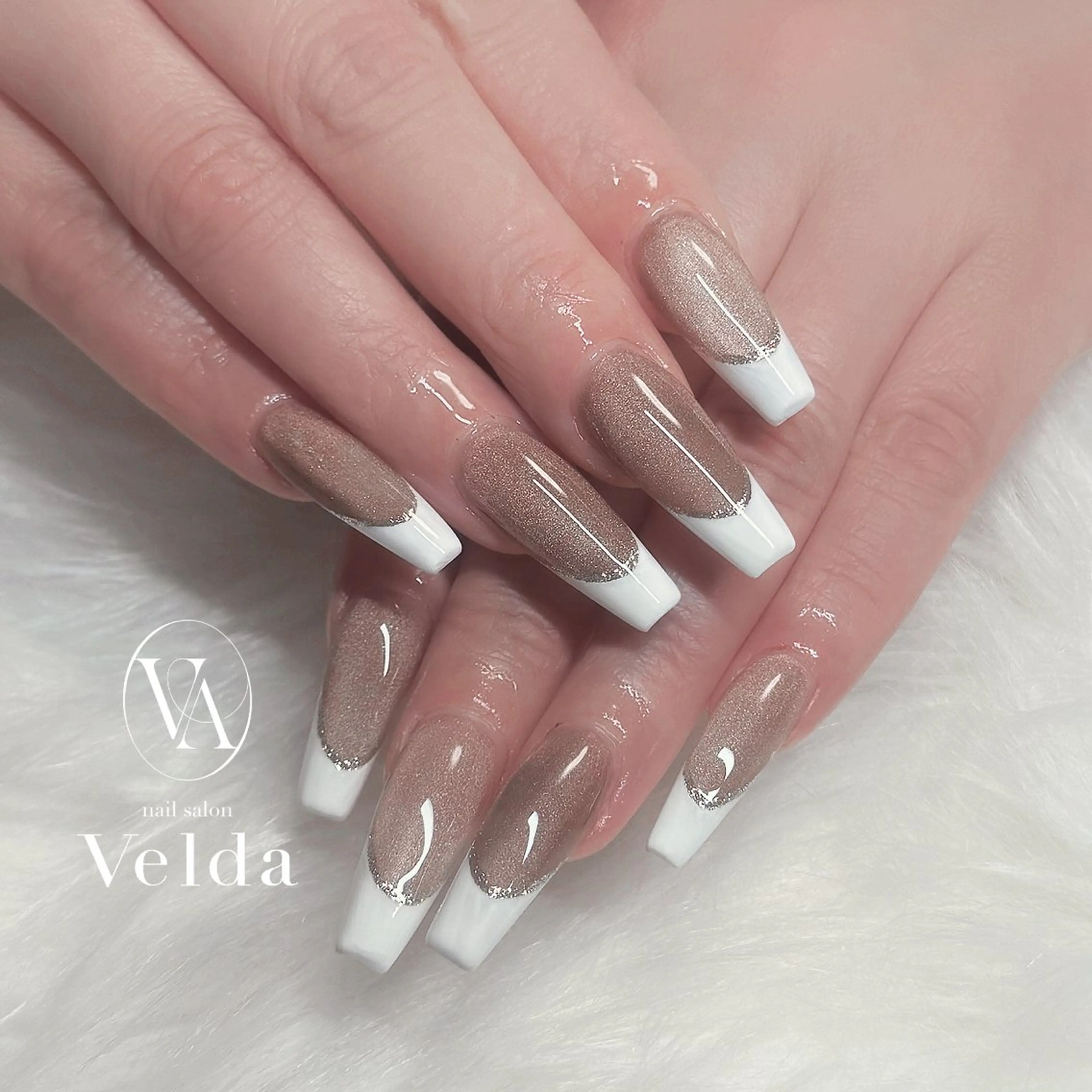 ネイル フレンチネイル 💎スカルプ💎 Velda(ベルダ)のネイルデザイン
