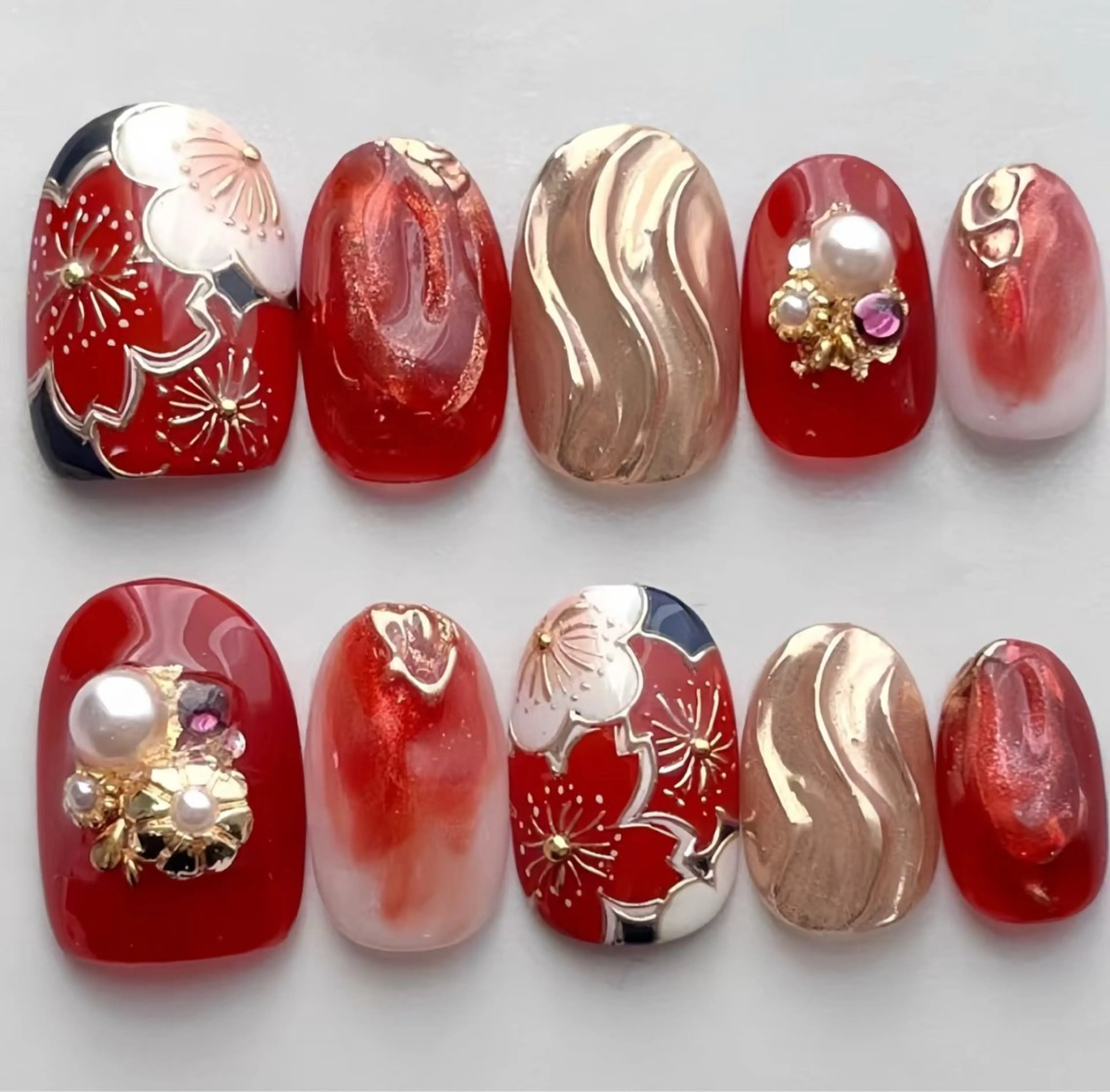 ネイル 成人式 ハンドネイル YUYI.nail salonのネイルデザイン