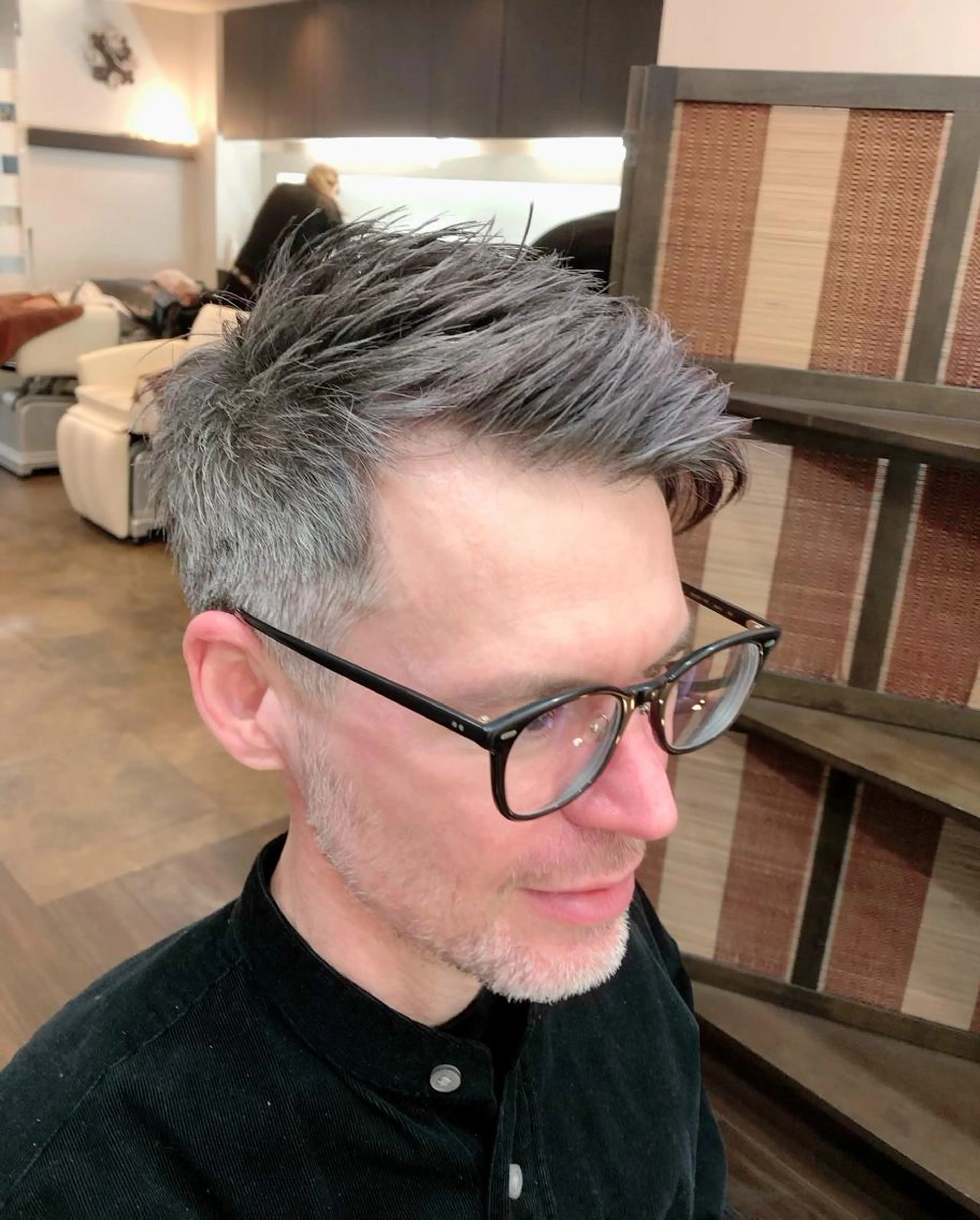 清潔感ＵＰコース✨メンズカット＋メンズ専用３STEPケア＋眉カット＋首肩マッサージ付きの写真