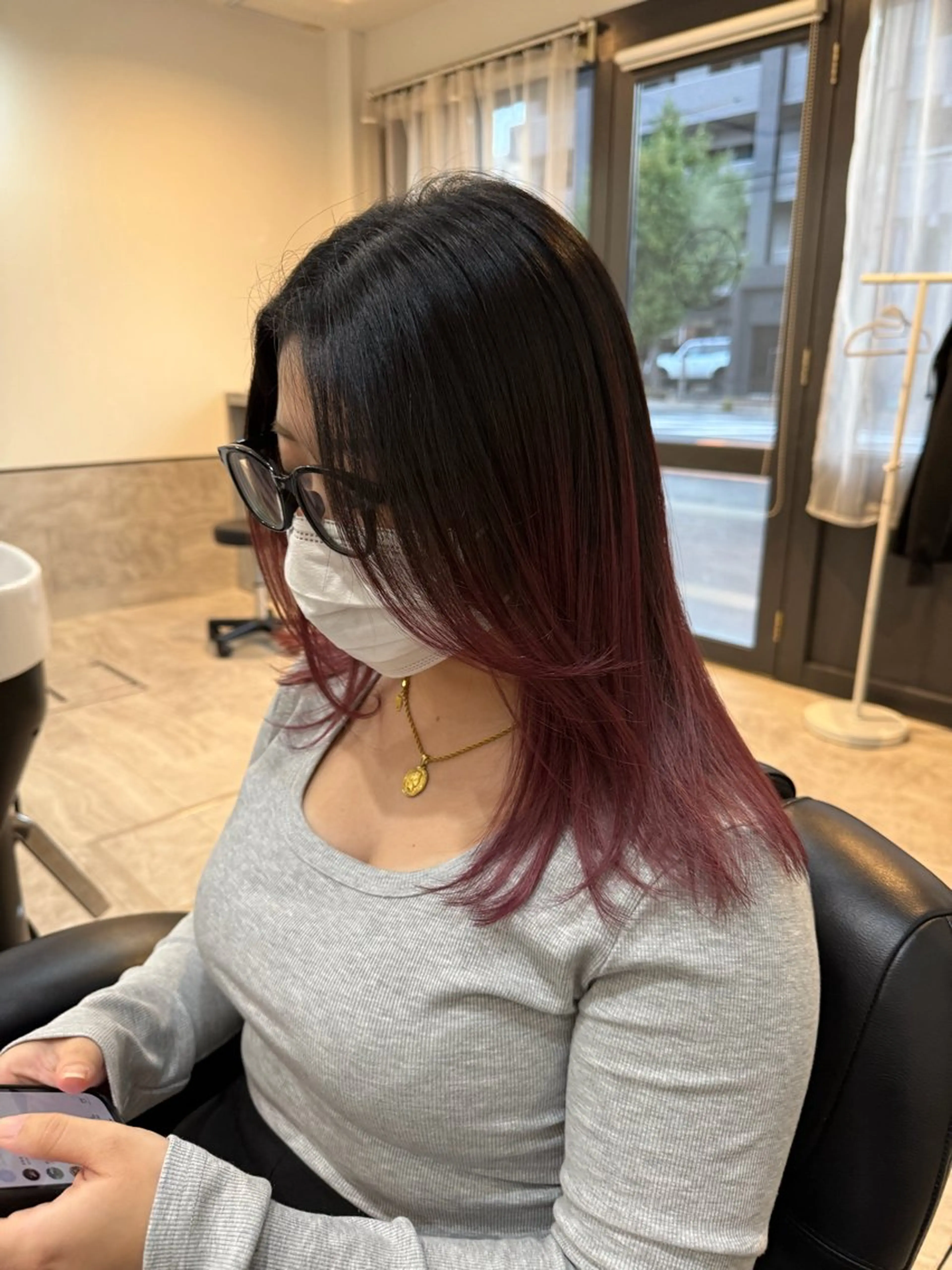 ロング カラー ヘアアレンジ グラデーションカラー ブリーチ/髪質改善/ メンズ/ KOKIのヘアスタイル