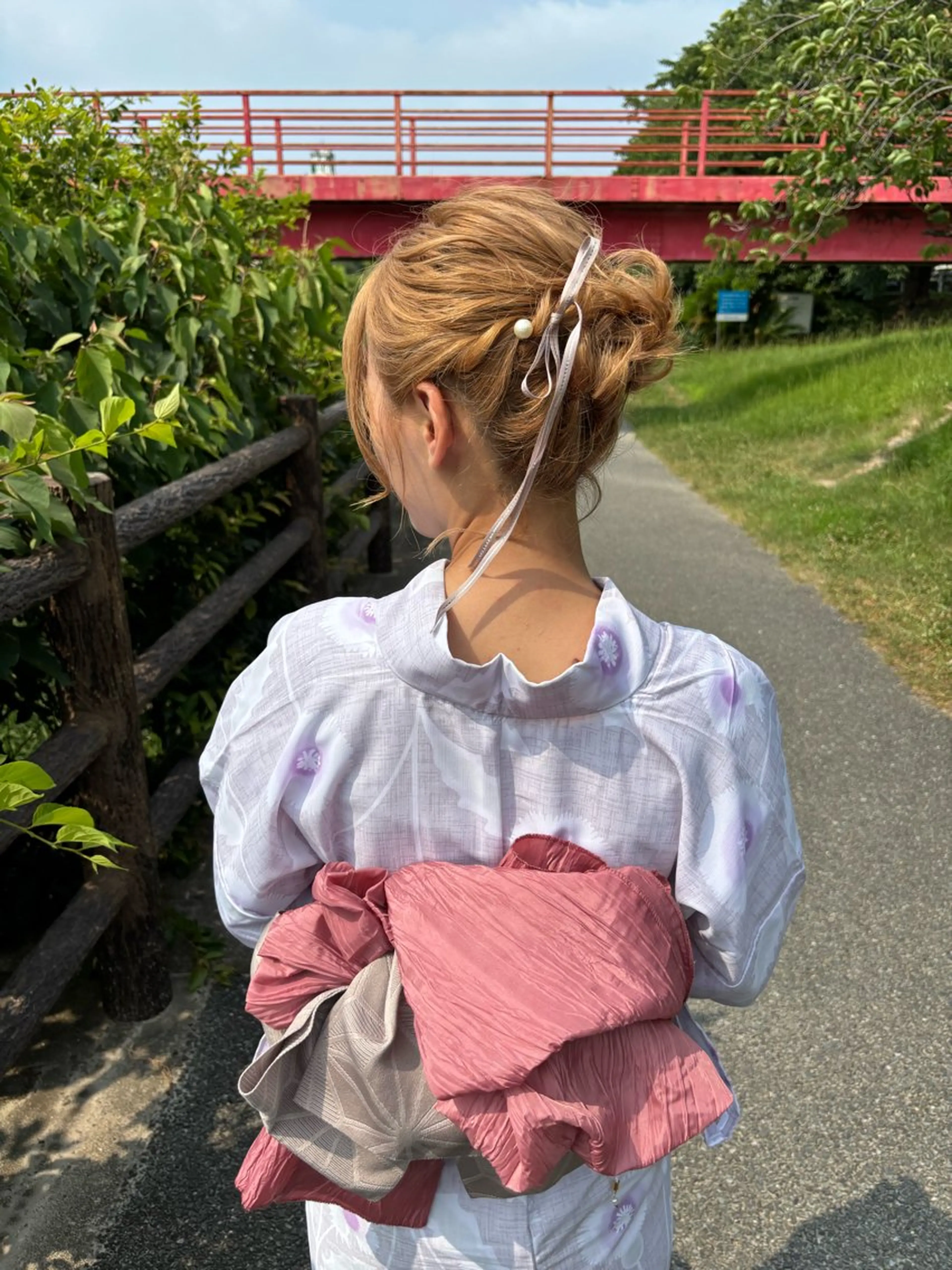 ミディアム ヘアアレンジ ボブ 浴衣 ヘアセット bright所属・miku ヘアセット/着付けのヘアスタイル