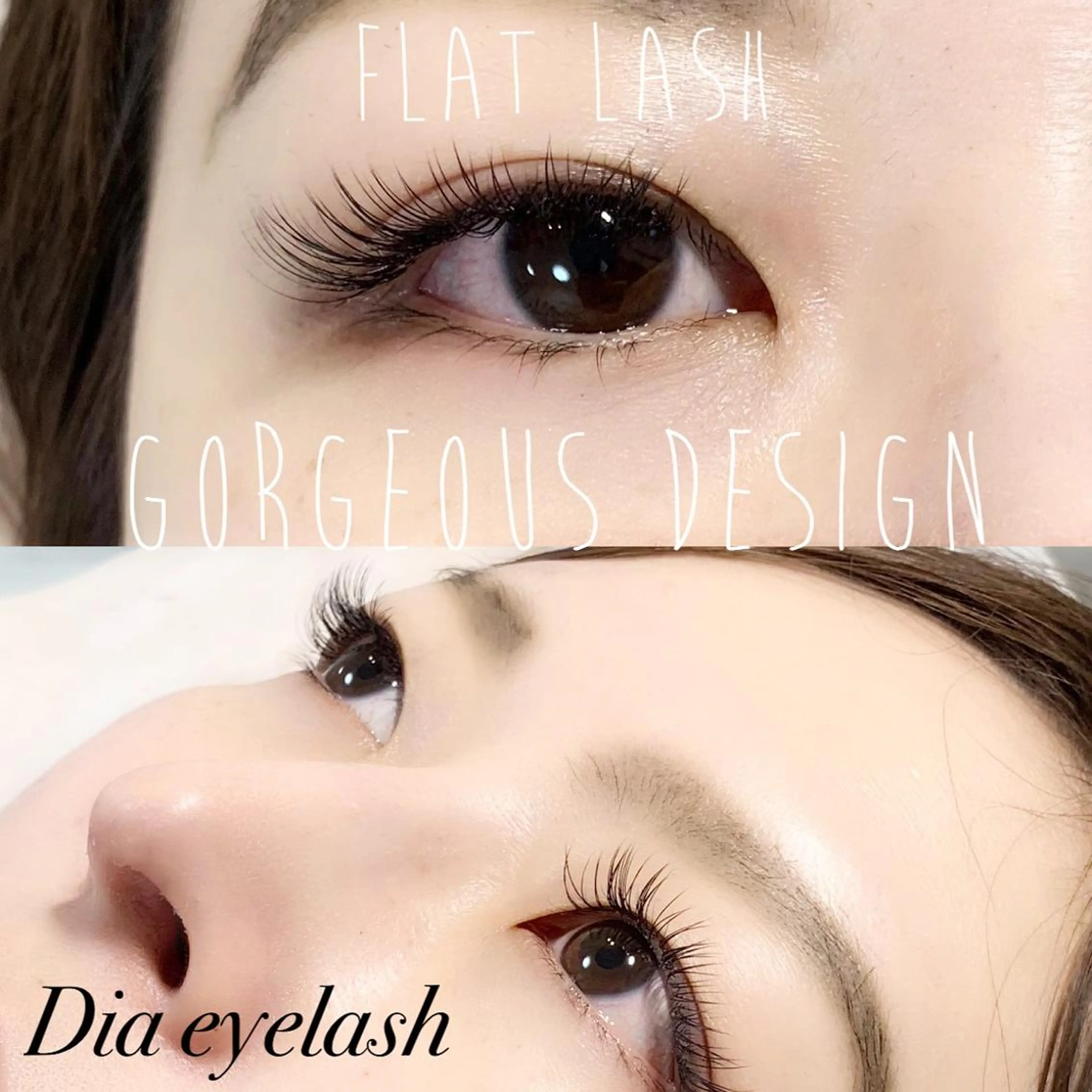 ネイル マツエク・マツパ Cカール フラットラッシュ 目尻長め マツエク nashira -ナシラ- 恵比寿のマツエク・マツパデザイン