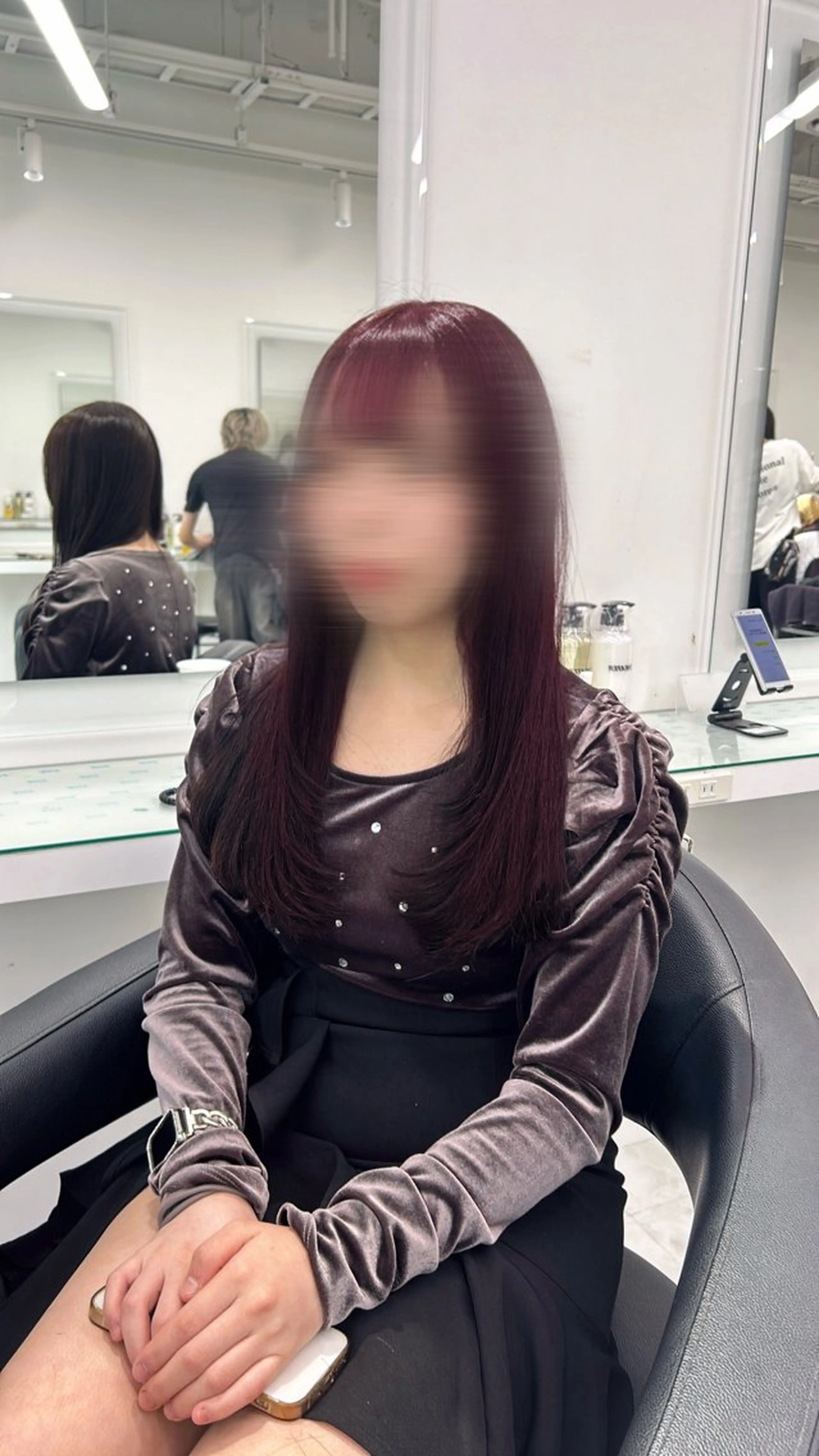 ロング カラー ヘアアレンジ ヘアカラー ブリーチ無し透明感 🕊AZUSAのヘアスタイル