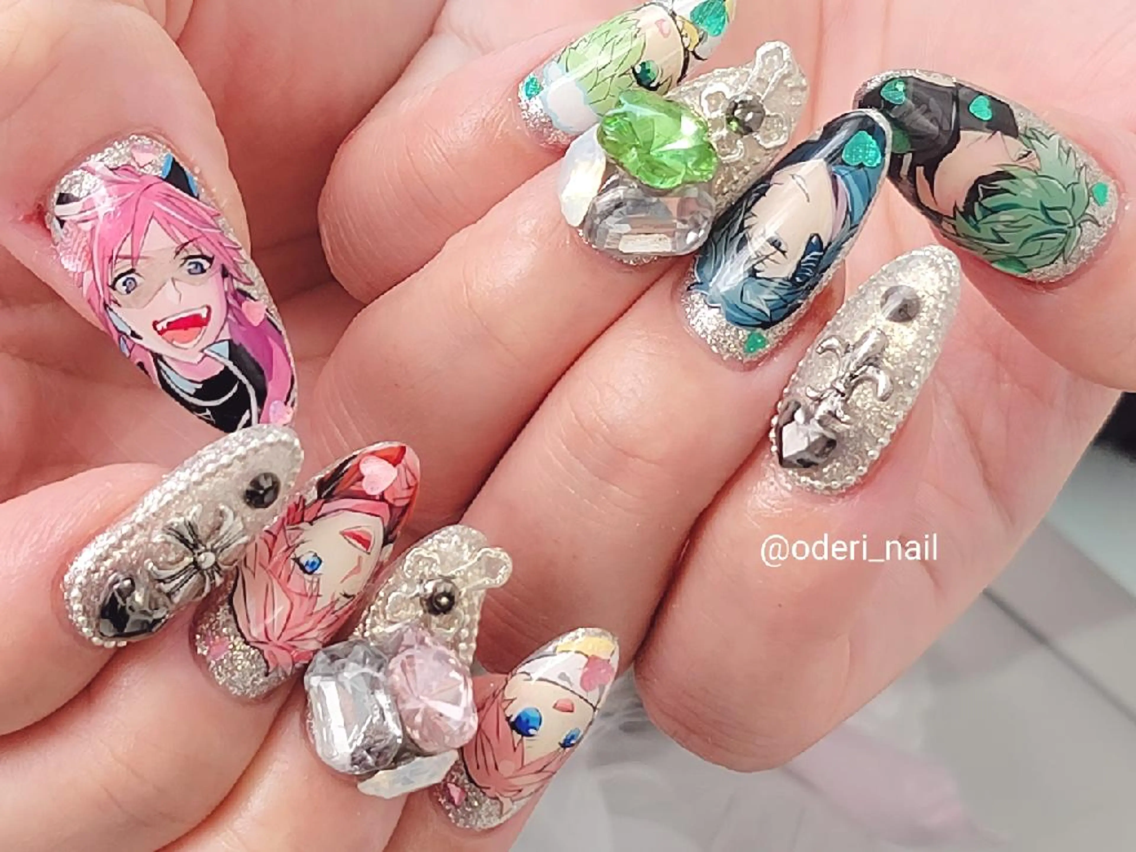 ネイル アートネイル ジェルネイル おで@ oderi_nailのネイルデザイン