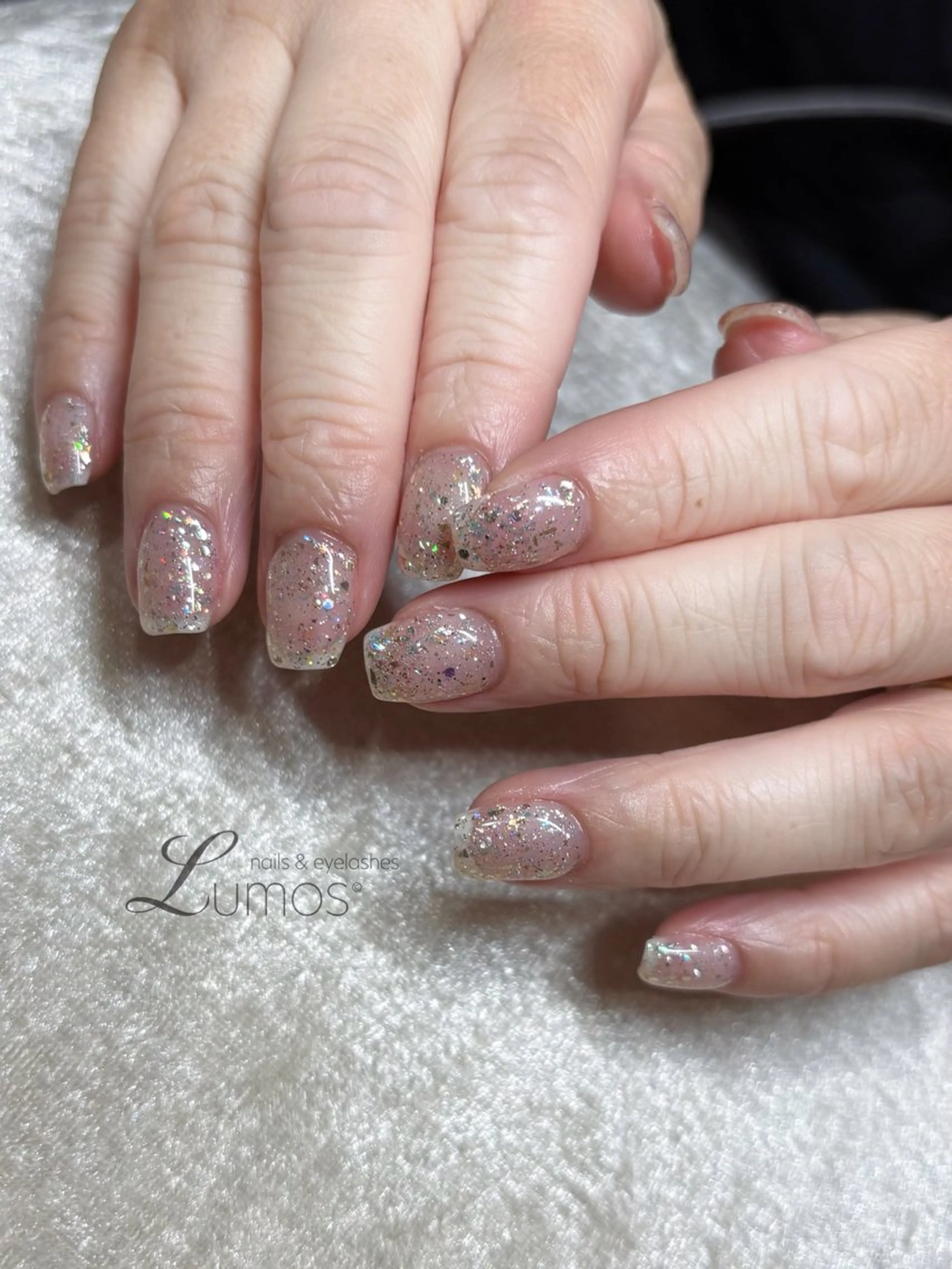 ネイル ラメ(グリッター) Lumos  nails&eyelashes 桜川所属・Lumos Rikaのネイルデザイン